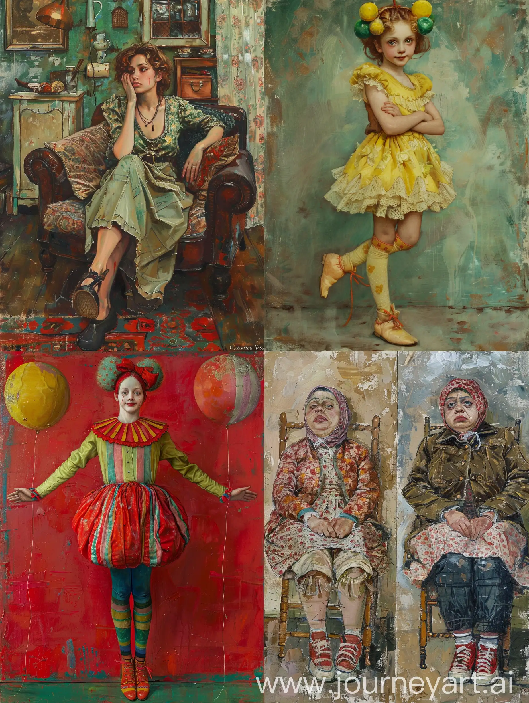Naive-Art-Portrait-Expressive-Pose-of-Tatyana-Evgeniyevna-Babushkina