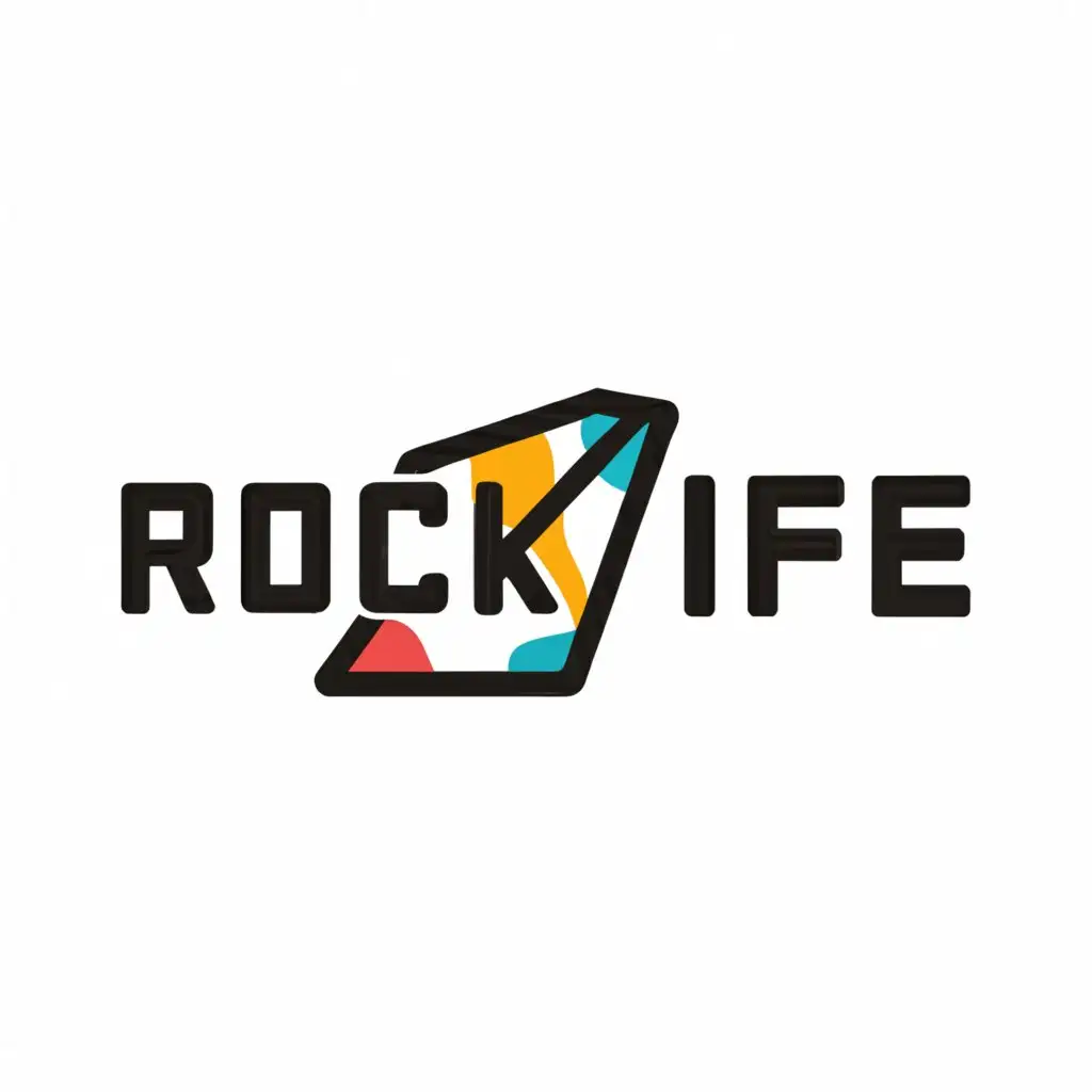 a logo design,with the text "Rock Life", main symbol:Rock Life,Moderate,clear background