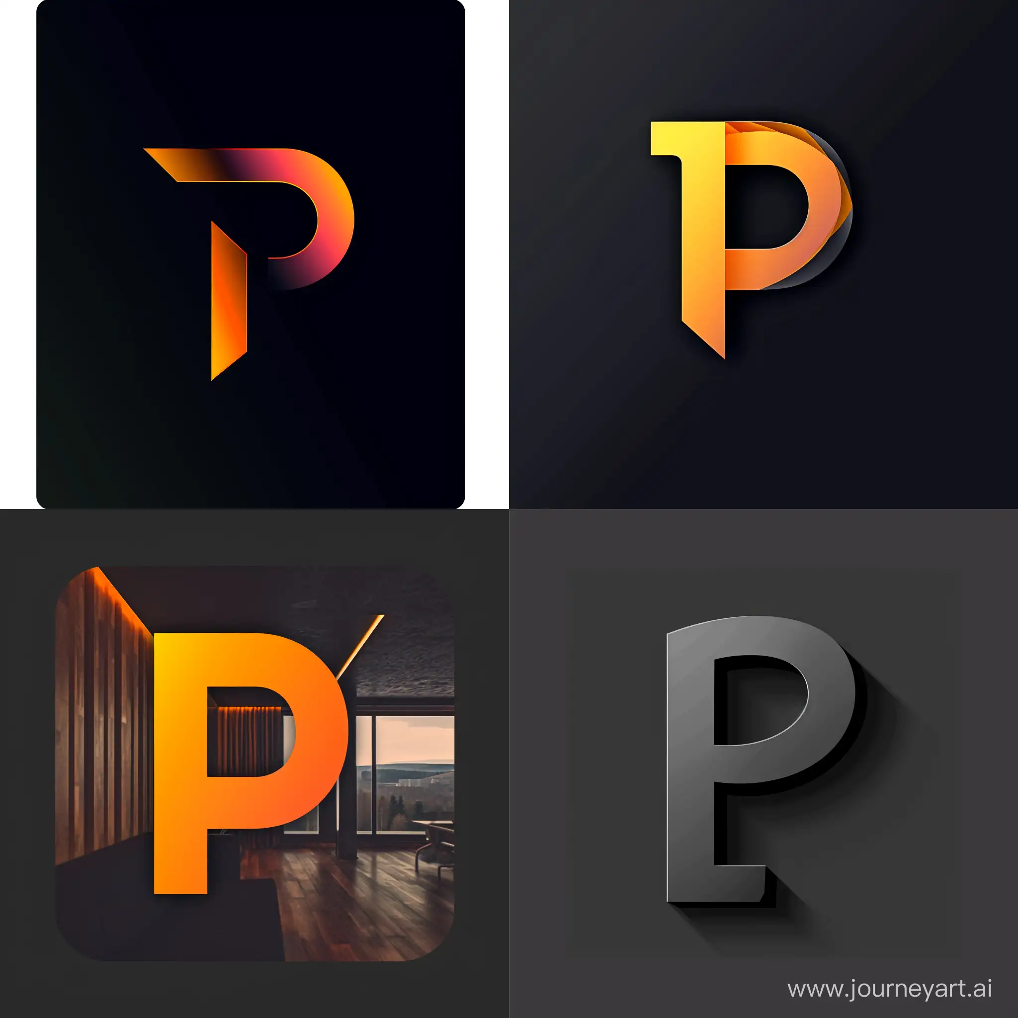Beautiful logo associated with reliability Plint us VPN in  Fluent Design without text in the images, minimalistic style, logos simplicity, The letter P in the foreground