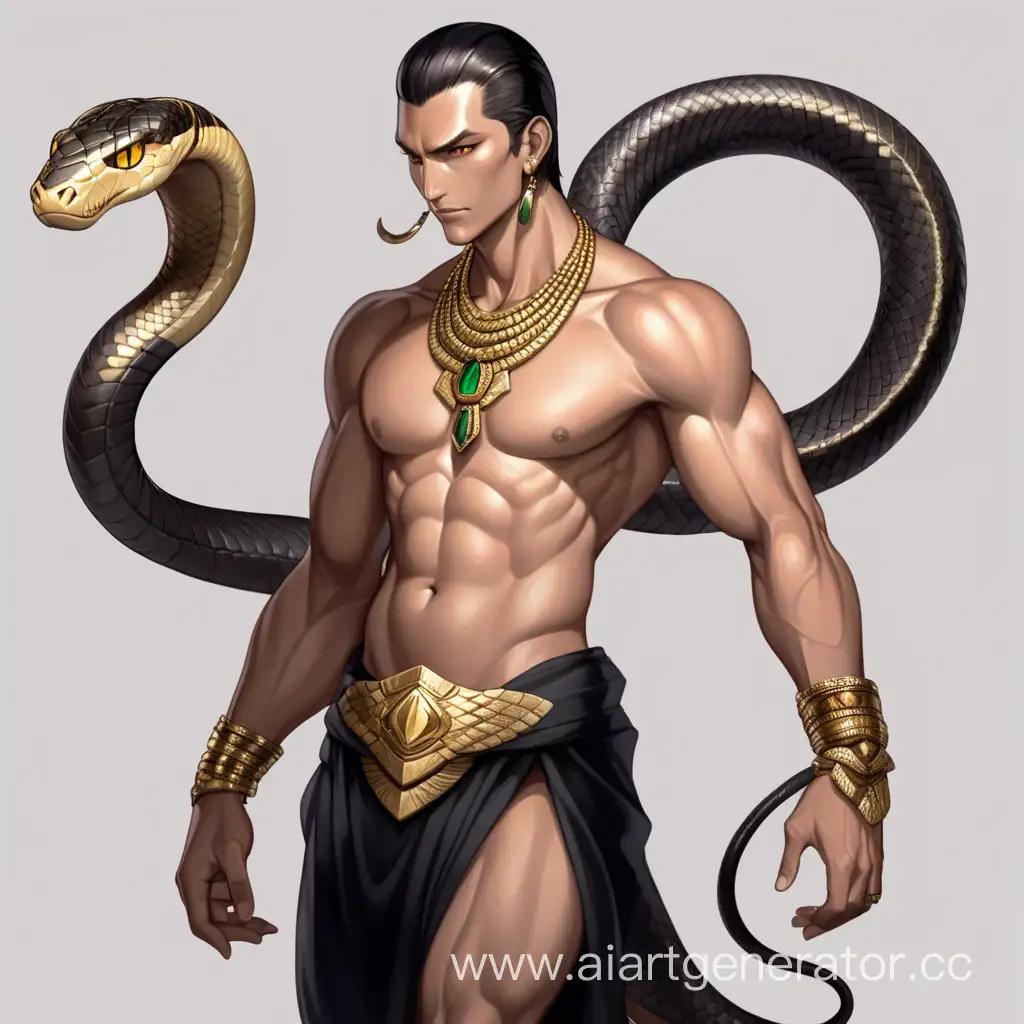 GoldenJeweled-Naga-Myth-with-Slicked-Back-Hair