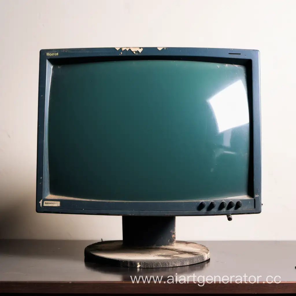 Vintage-Computer-Monitor-Resting-on-a-Table
