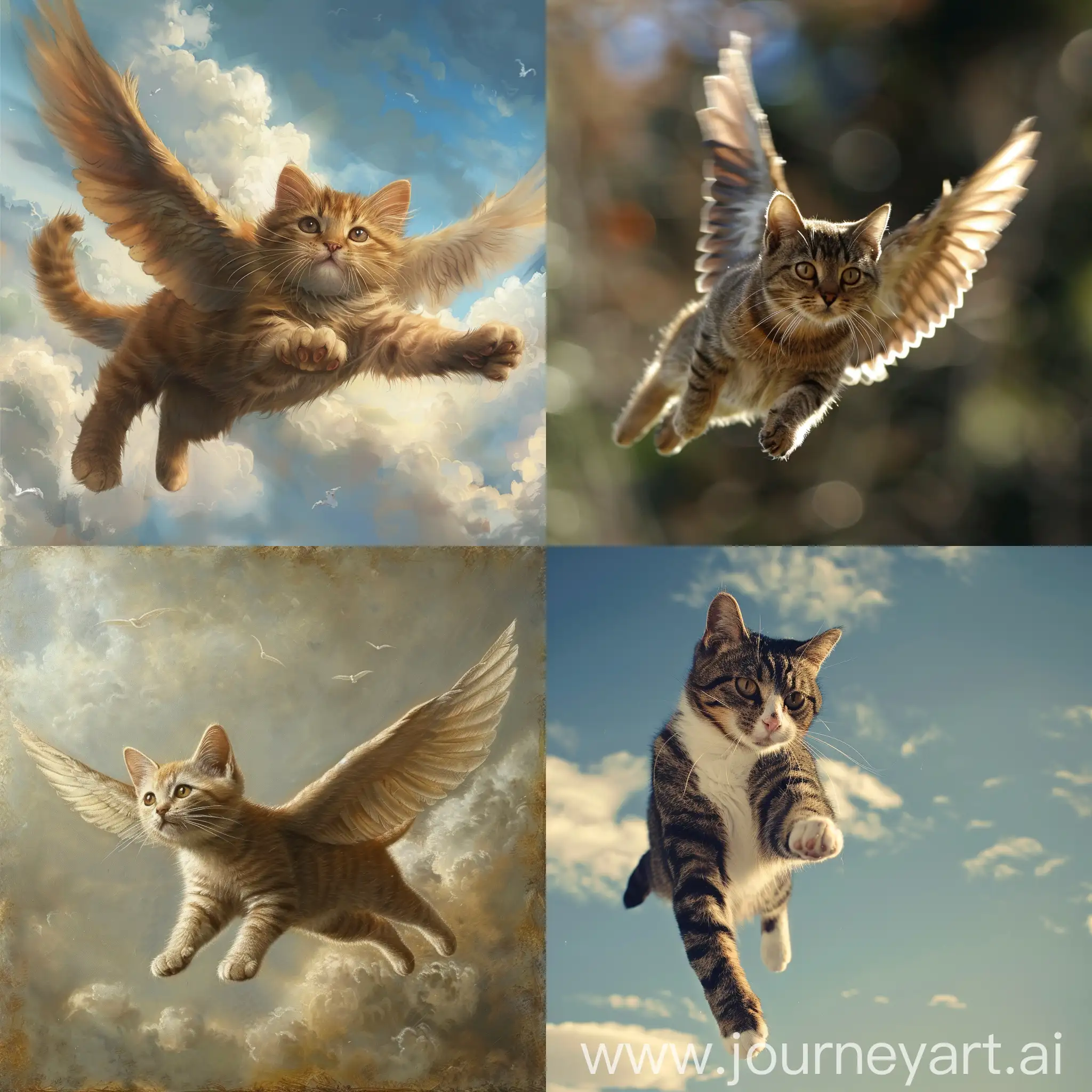 Graceful-Flying-Cat-in-a-Surreal-Landscape