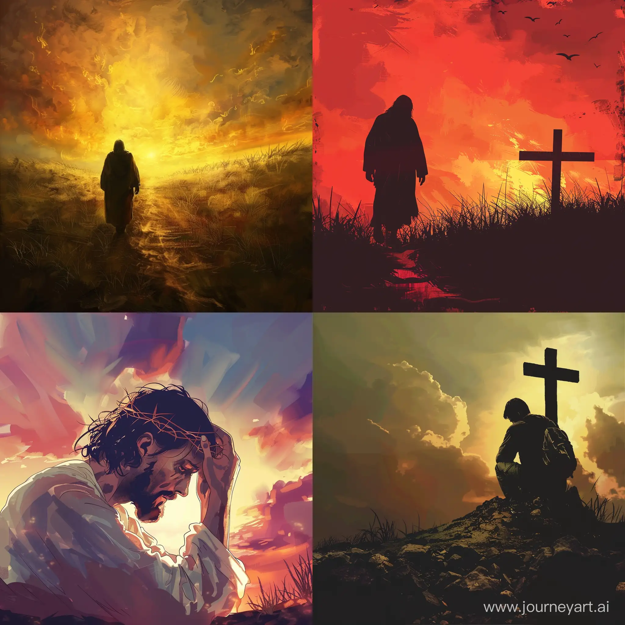 Draw a background of a sinner who is trying to do better for jesus