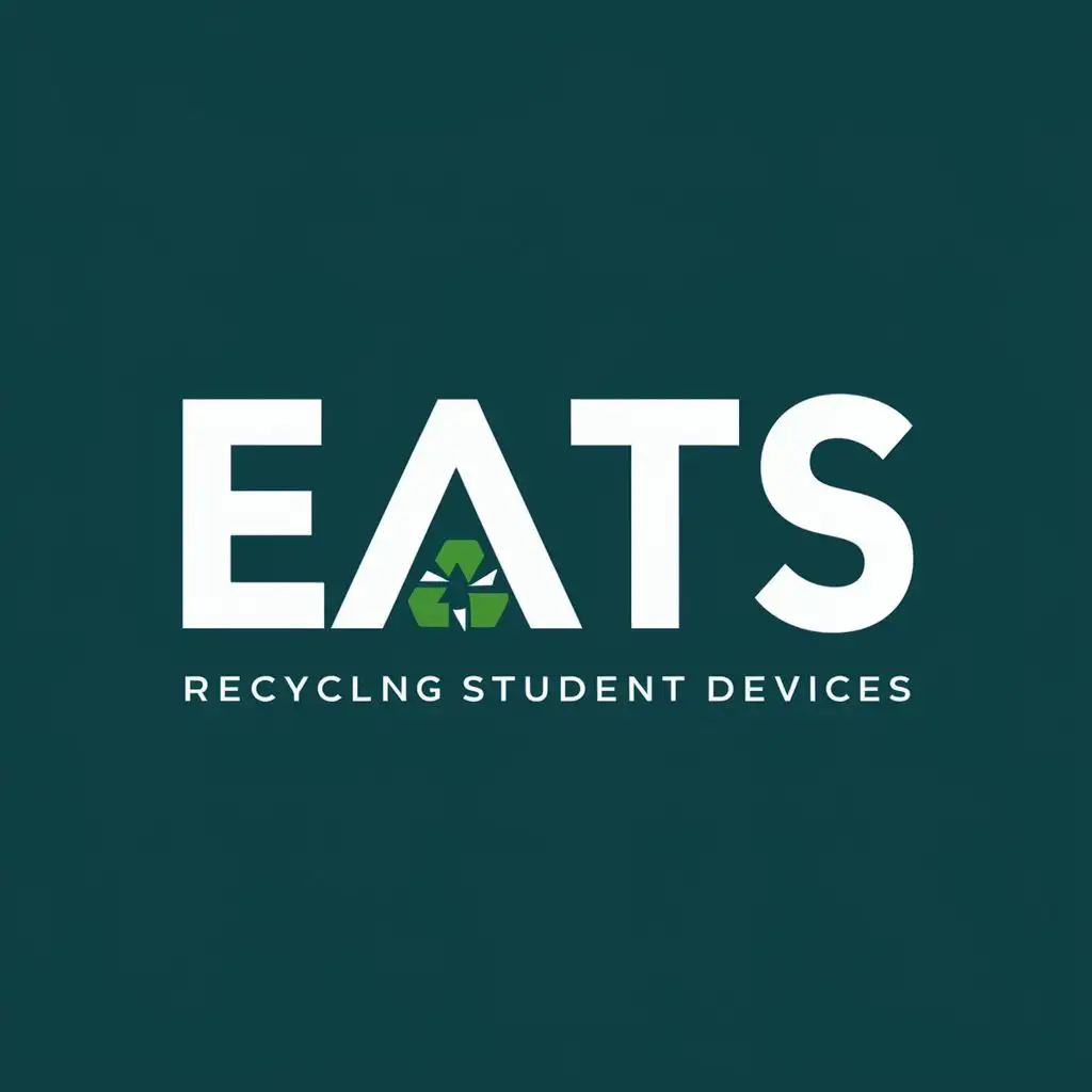 logo, recycling student devices, with the text "EATS", typography, be used in Technology industry