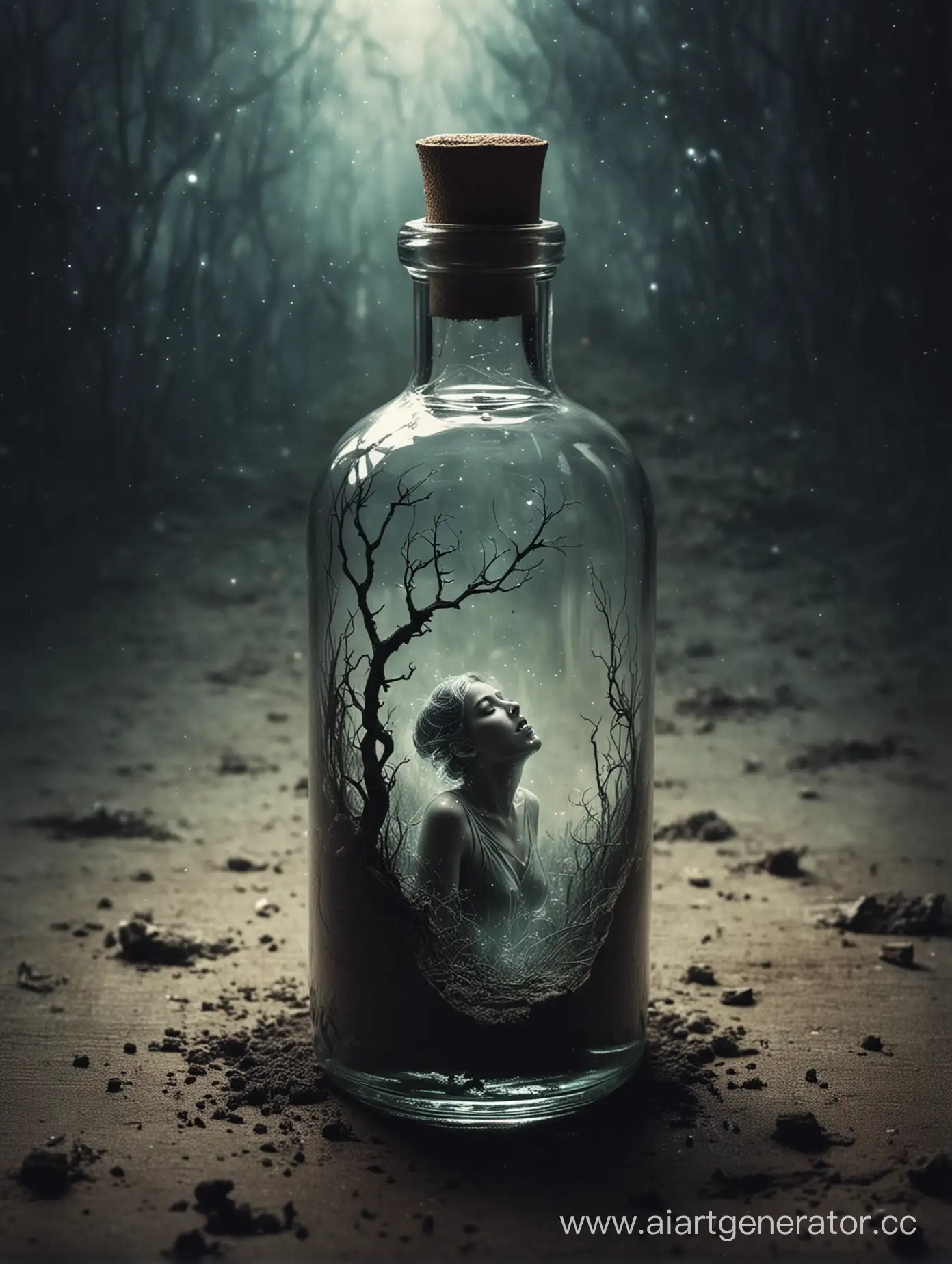 Enchanting-Art-Trapped-Soul-in-a-Bottle-with-a-Tale-of-Greed