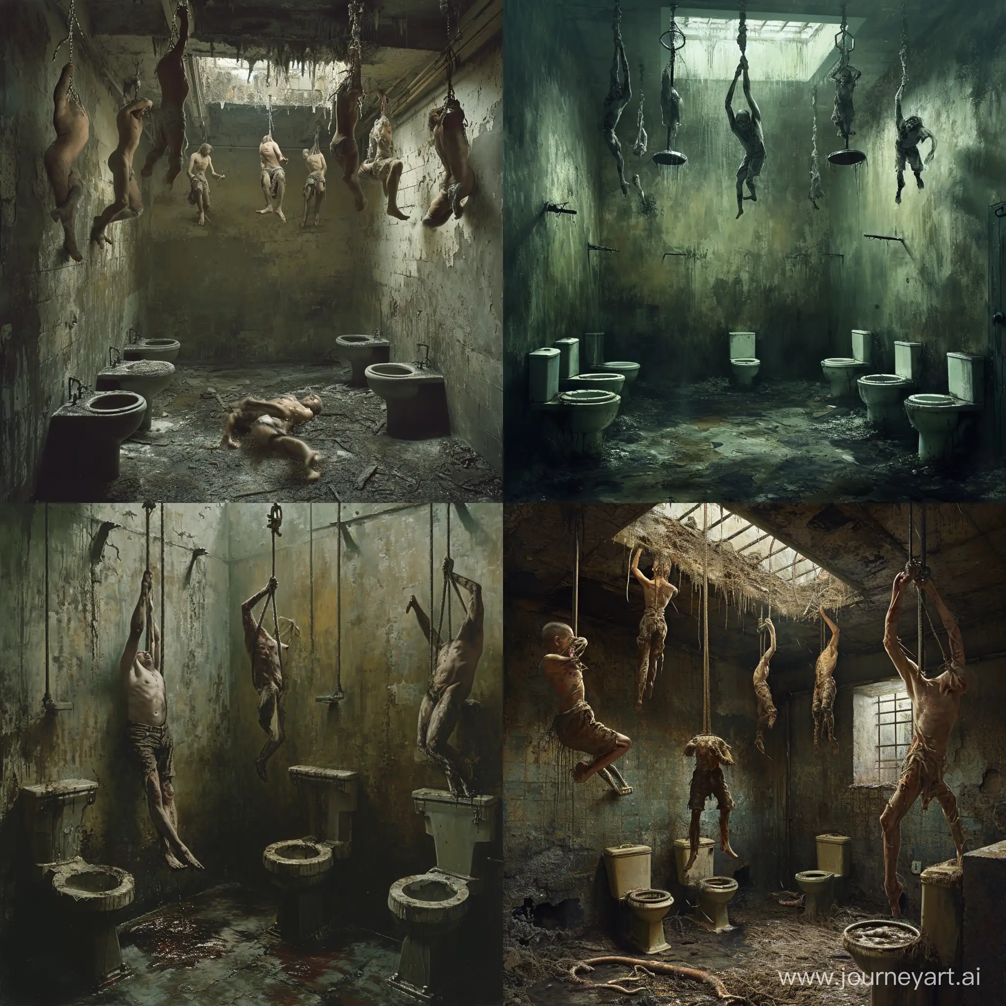 Eerie-BeksinskiStyle-Prison-Scene-with-Dangling-Prisoners