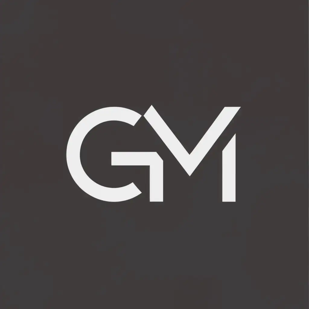 a logo design,with the text "GM", main symbol:unique and unique,Minimalistic,clear background