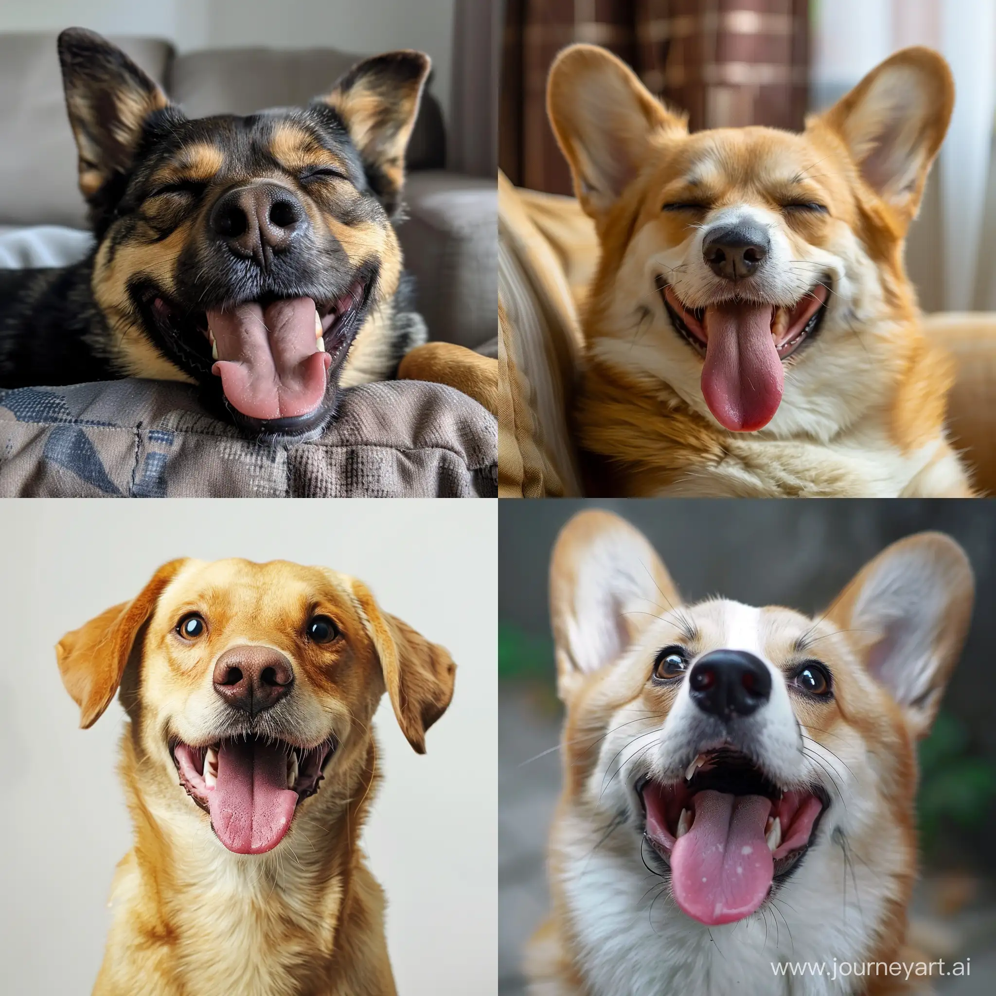 Joyful-Canine-Delight-Cheerful-Dog-in-Vibrant-Setting