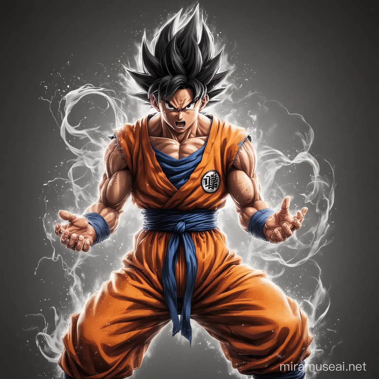 goku, king, Invisible background, Power, evil, dragon