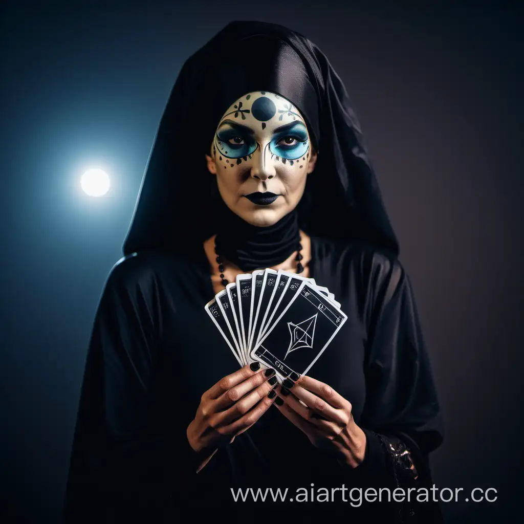 Mysterious-Tarot-Fortune-Teller-in-Elegant-Black-Attire