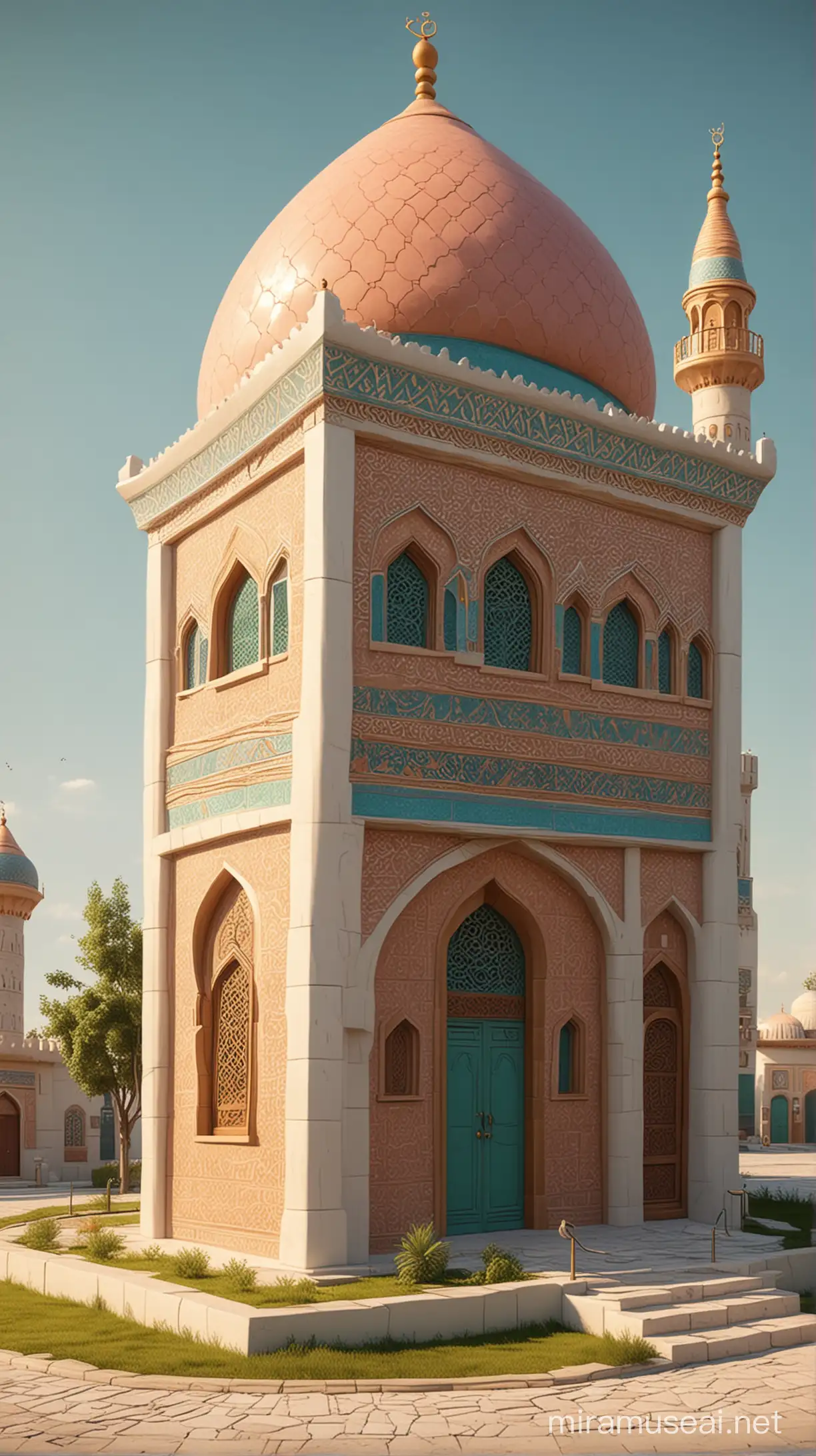 Cartoon Style Mosque TV Show House
