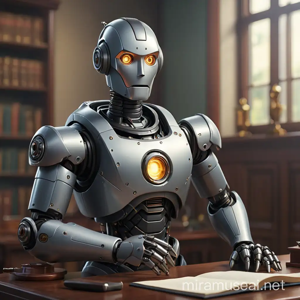 Robot Lawyer Icon
