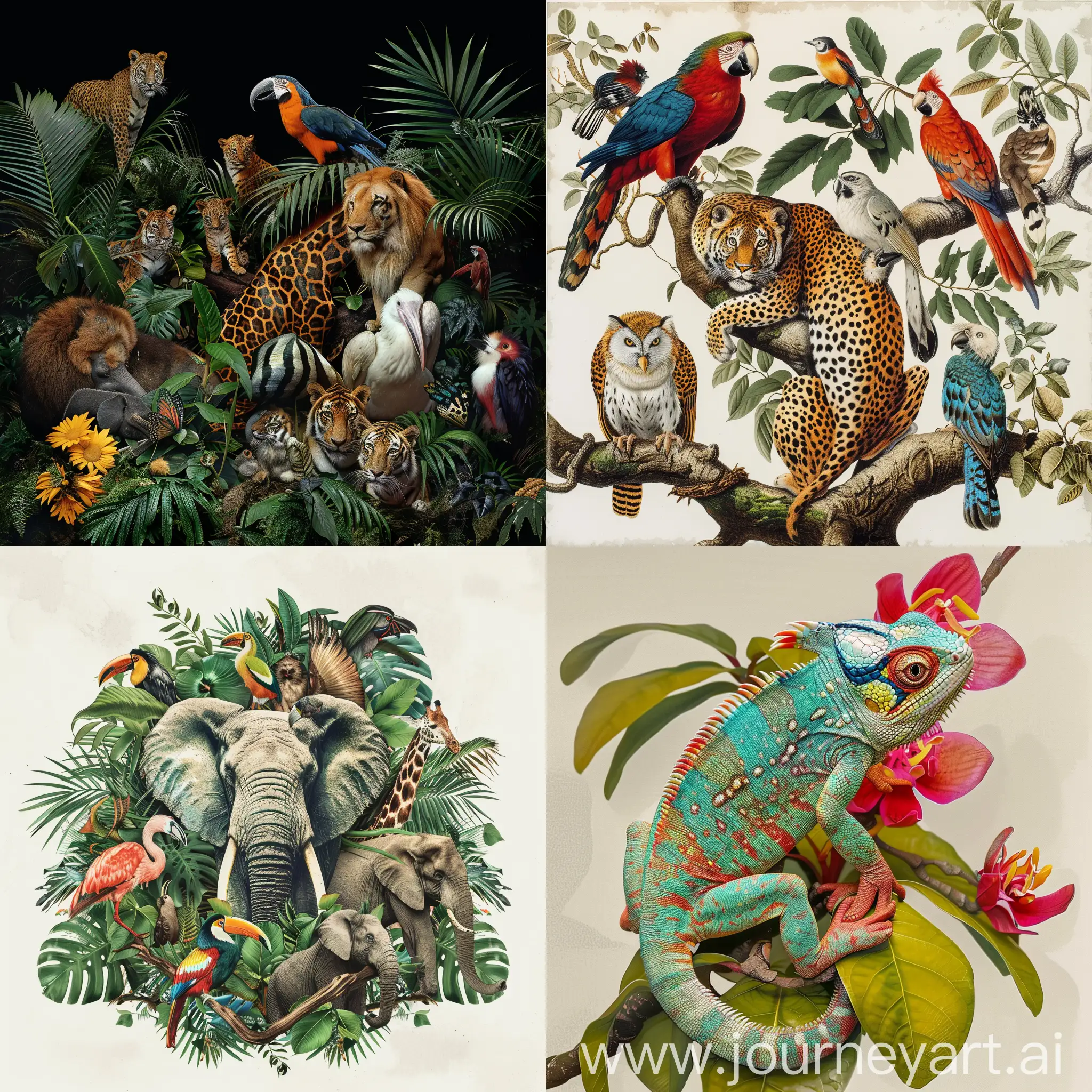 Captivating-Exotic-Animals-Collage