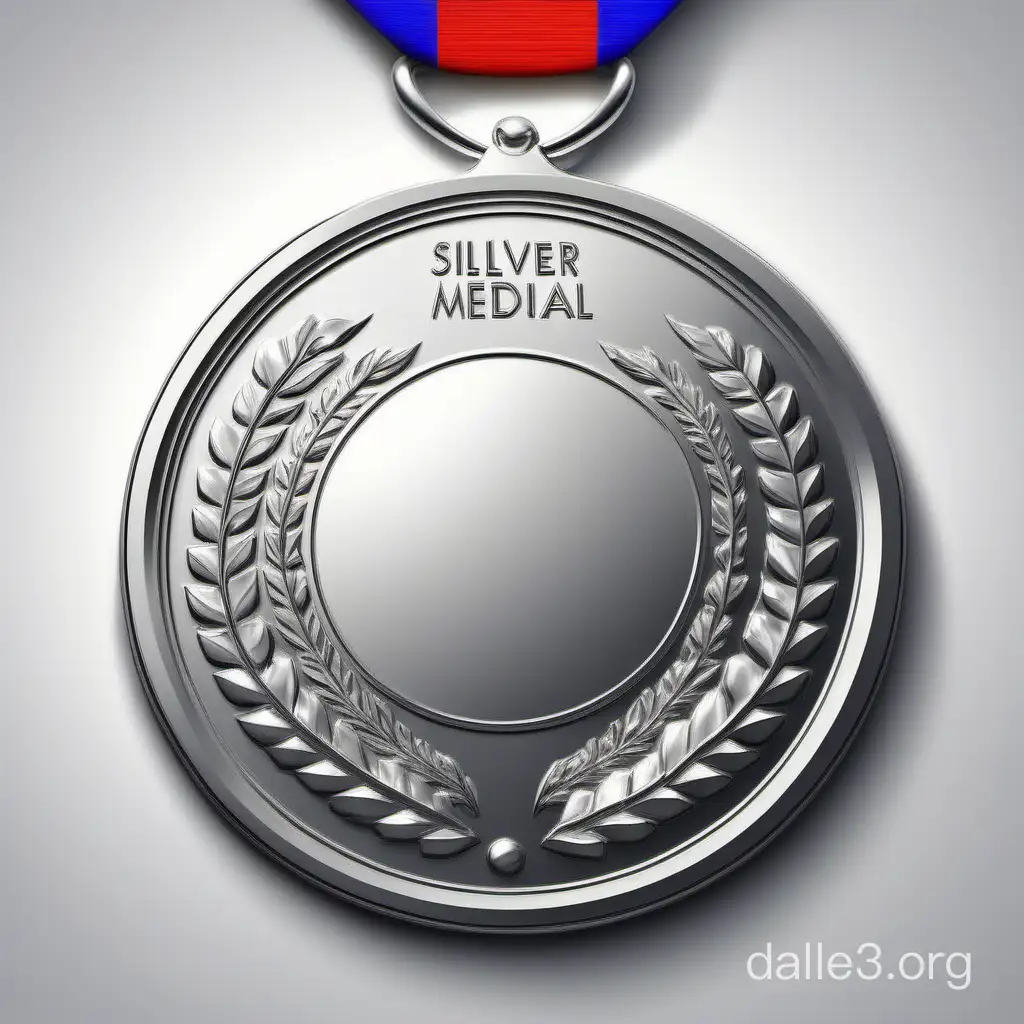 The silver medal is made of an element that is not found on earth