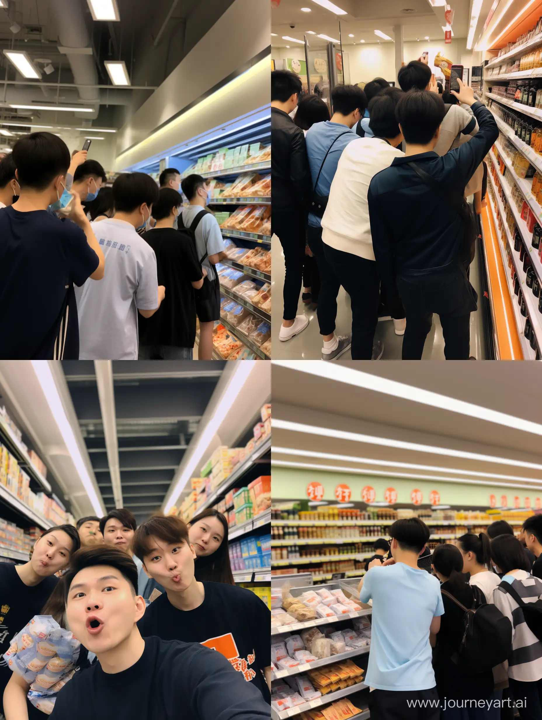 Vibrant-Snapshot-Group-of-People-Exploring-a-Chinese-Grocery-Store-on-Weibo-in-2023