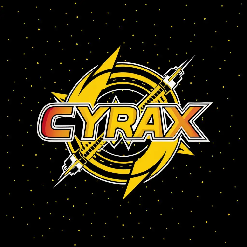 LOGO-Design-For-CYRAX-Dynamic-Shooting-Star-with-Modern-Typography