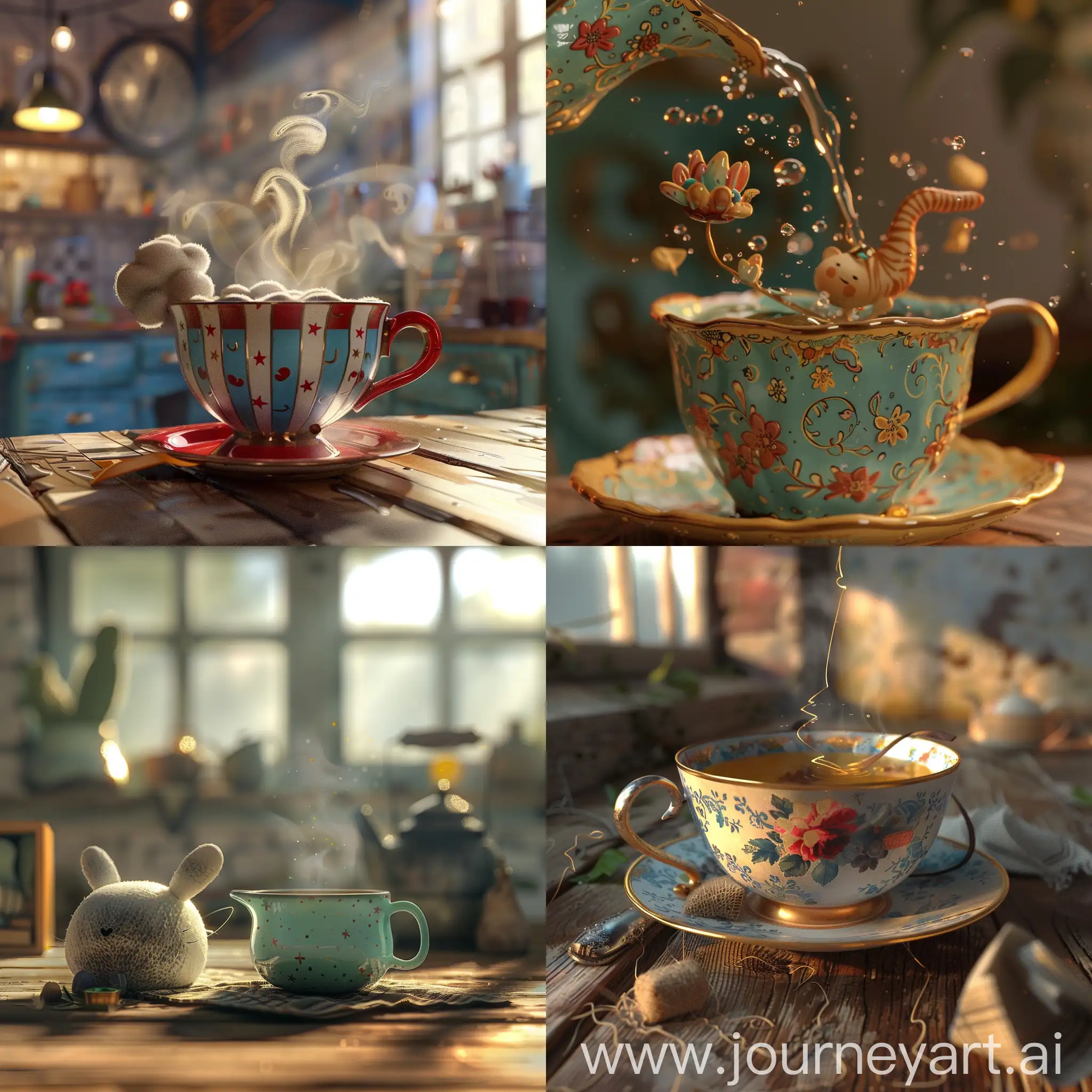 Quirky-3D-Animation-Tea-Time-Surprise-with-Sock-in-the-Cup