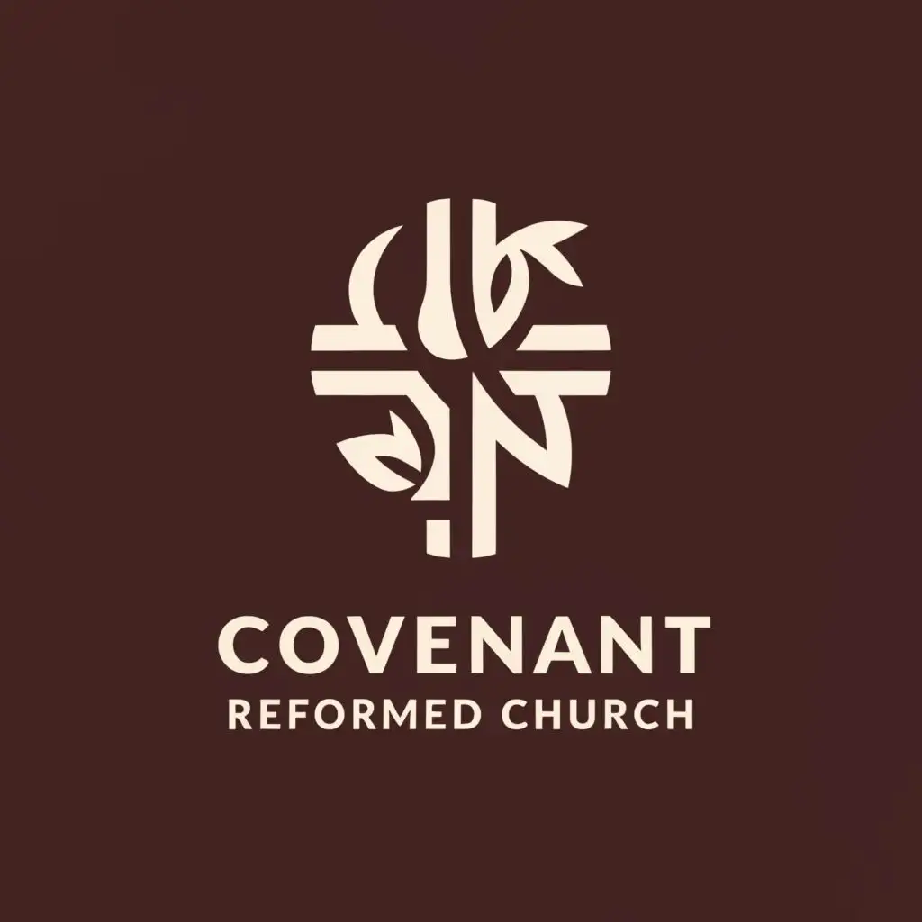 a logo design,with the text "Covenant reformed church", main symbol:Cross and wine,Moderate,be used in Religious industry,clear background