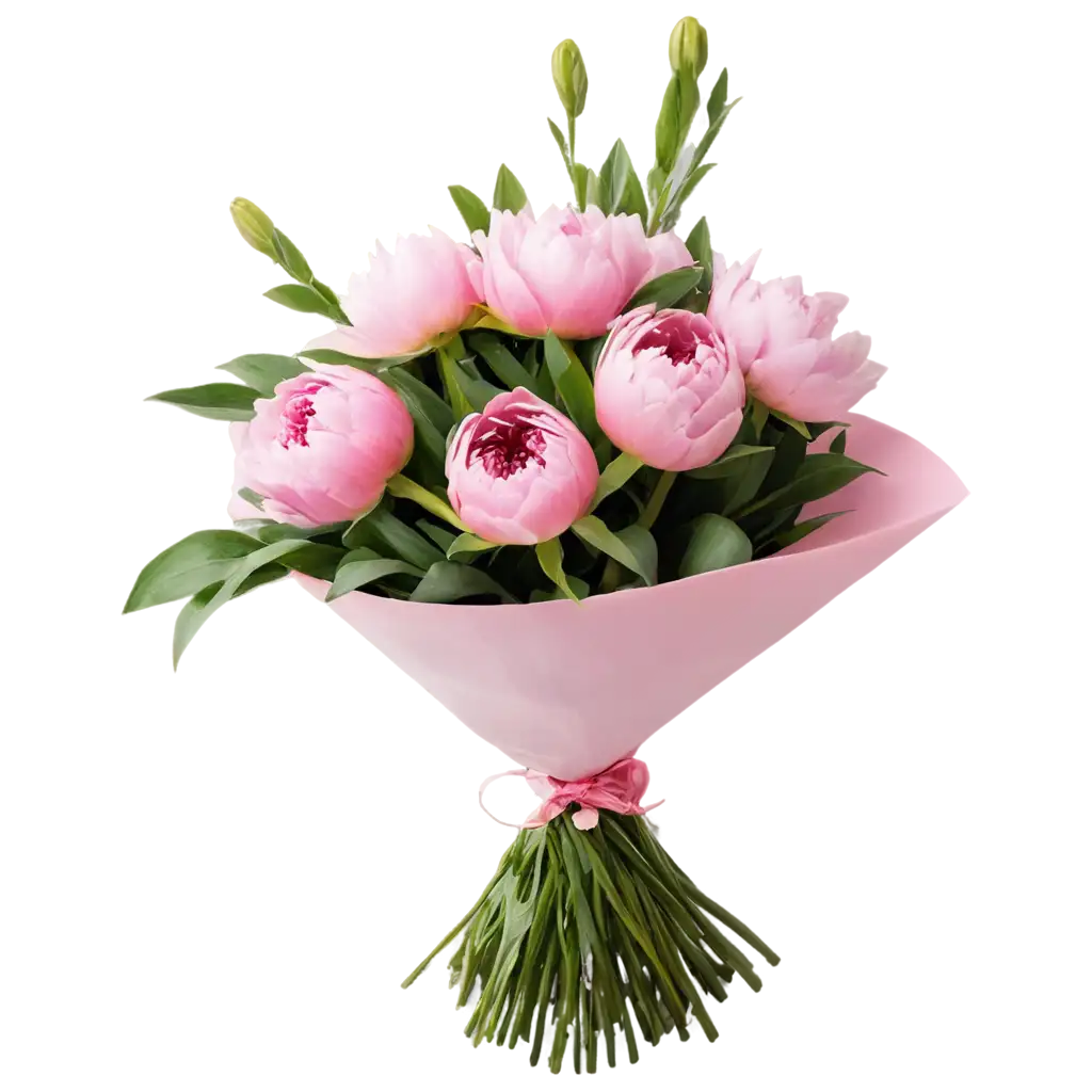 Exquisite-Pink-Peonys-Bouquet-PNG-Captivating-Floral-Art-for-Digital-Display