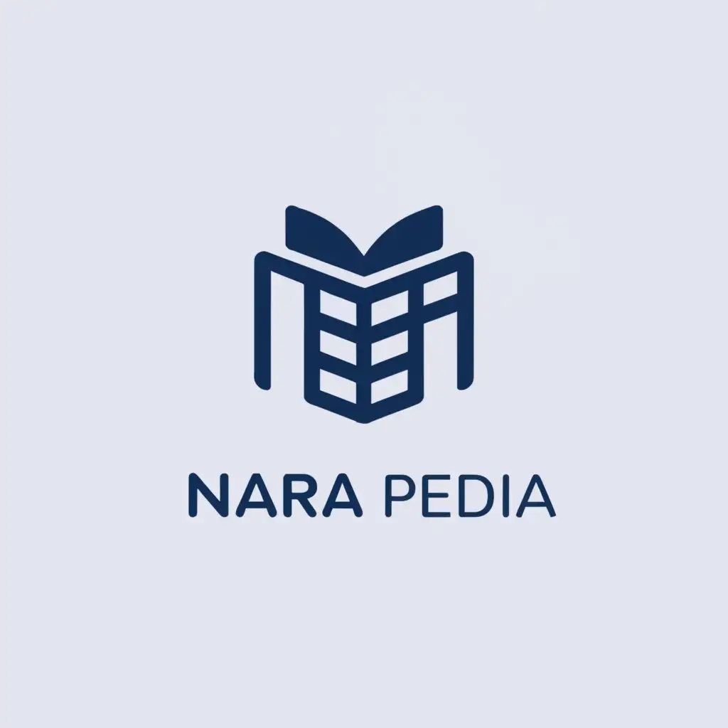 a logo design,with the text "Nara Pedia", main symbol:knowledge,Minimalistic,be used in Education industry,clear background