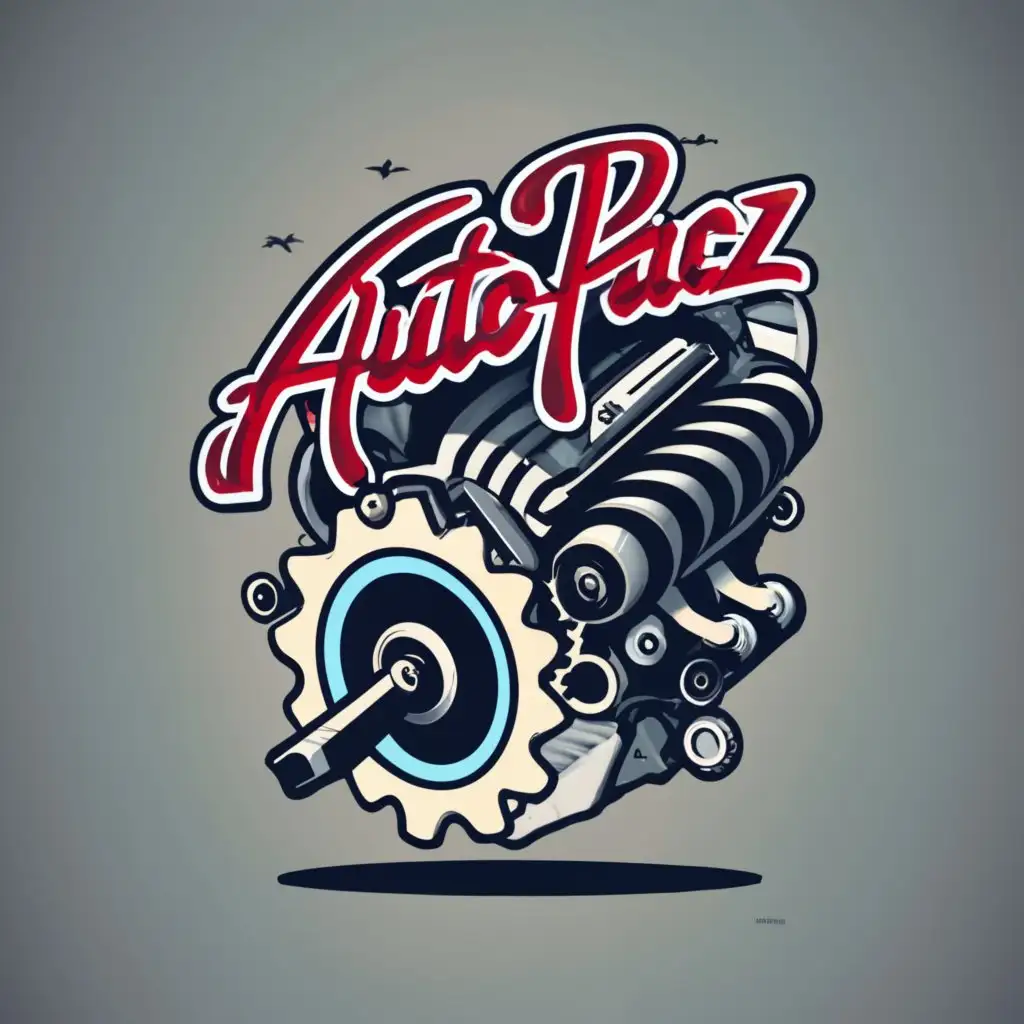 logo, engine, with the text "autopacz", typography, be used in Automotive industry