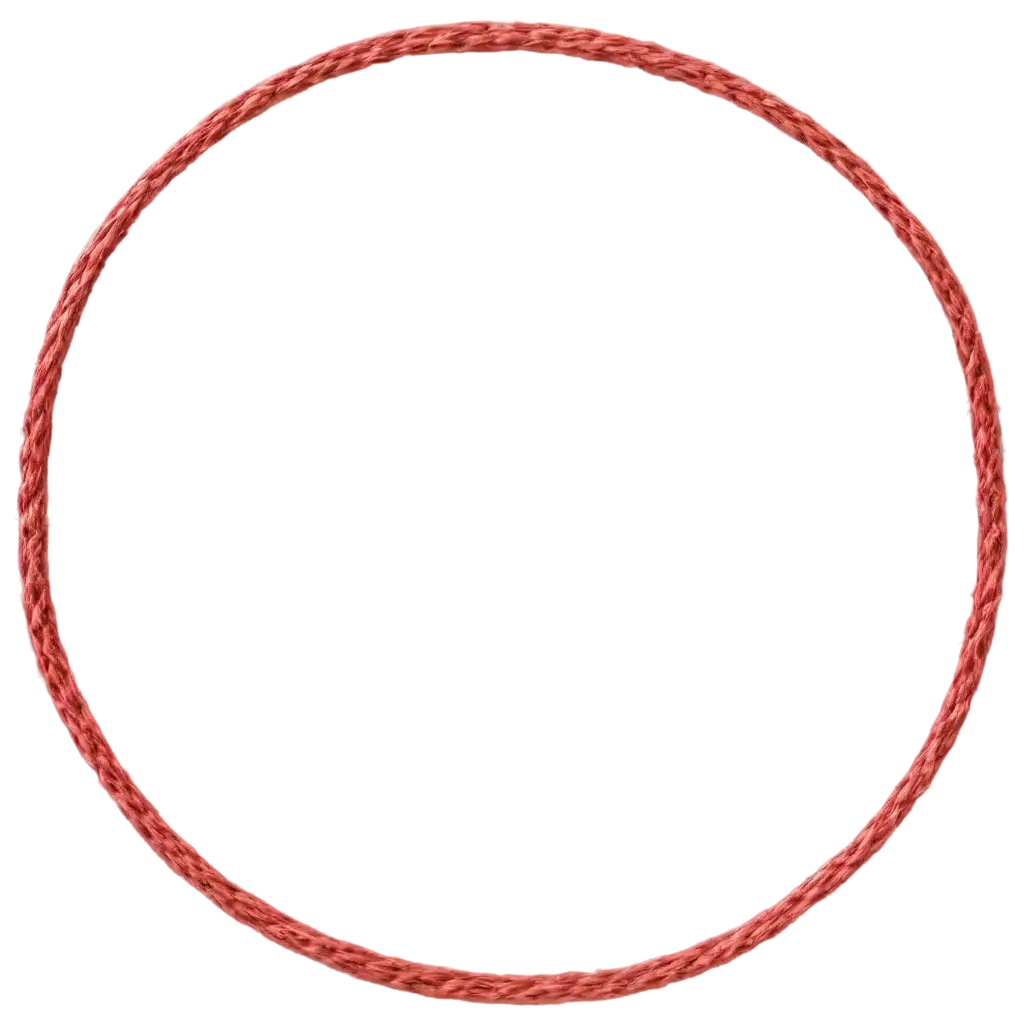 oval shape by woolen thread