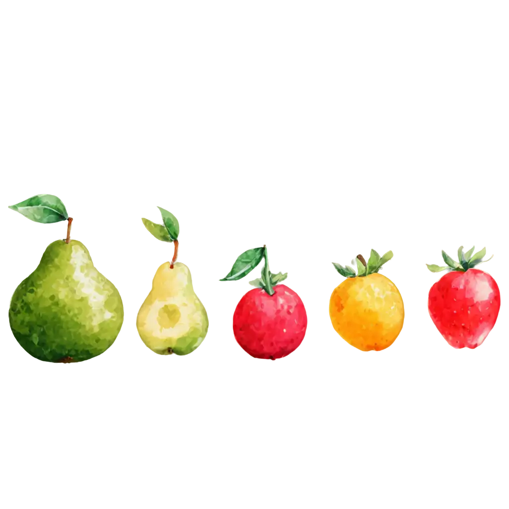 fruits watercolor