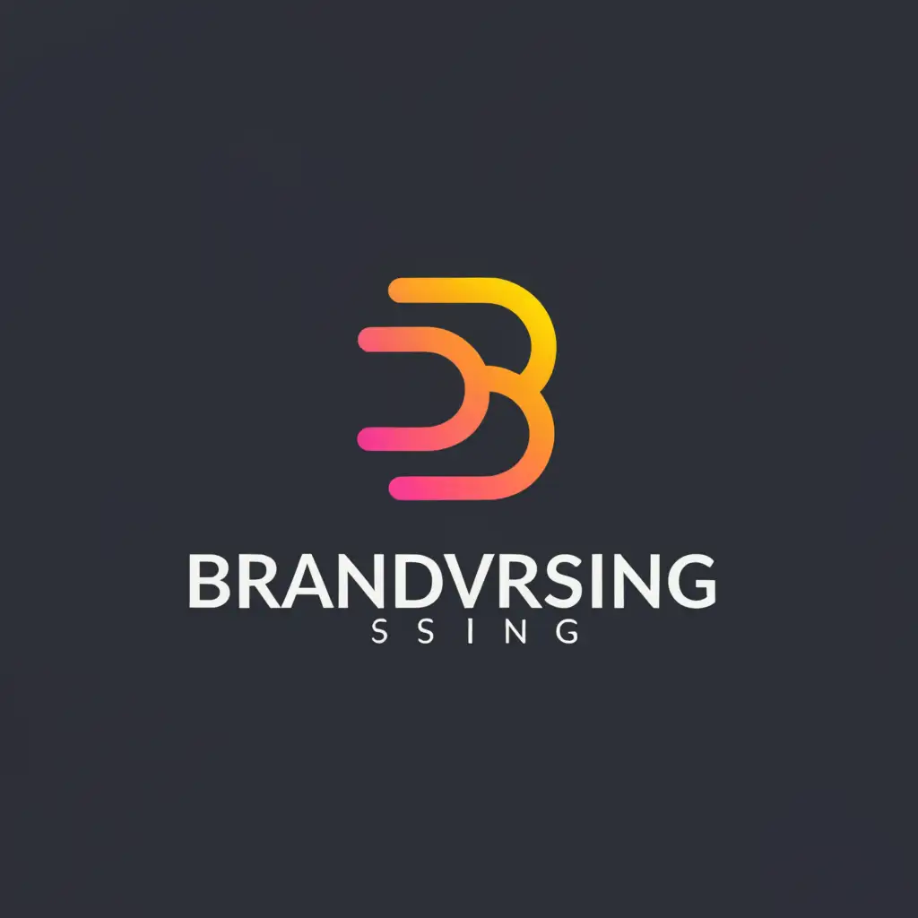 a logo design,with the text "Brandvertsing", main symbol:Icon,Minimalistic,be used in Internet industry,clear background