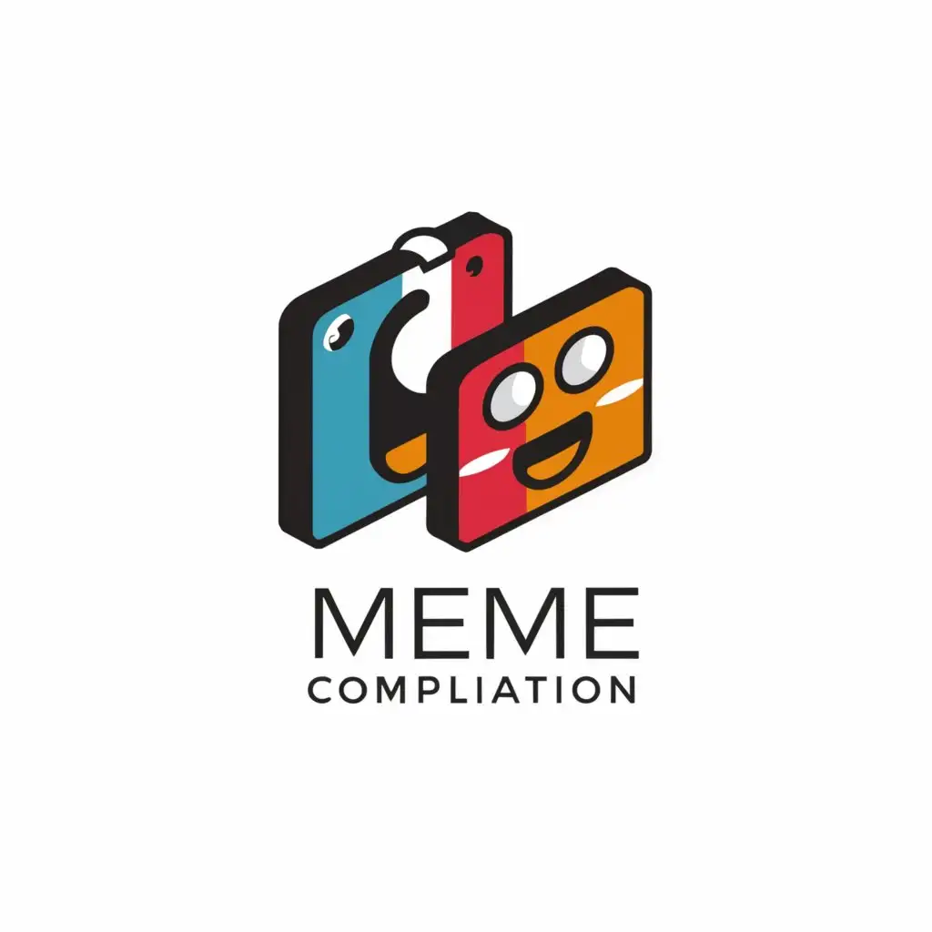LOGO-Design-For-Meme-Compilation-Playful-Text-with-Horizontal-Symbol-for-Entertainment-Industry