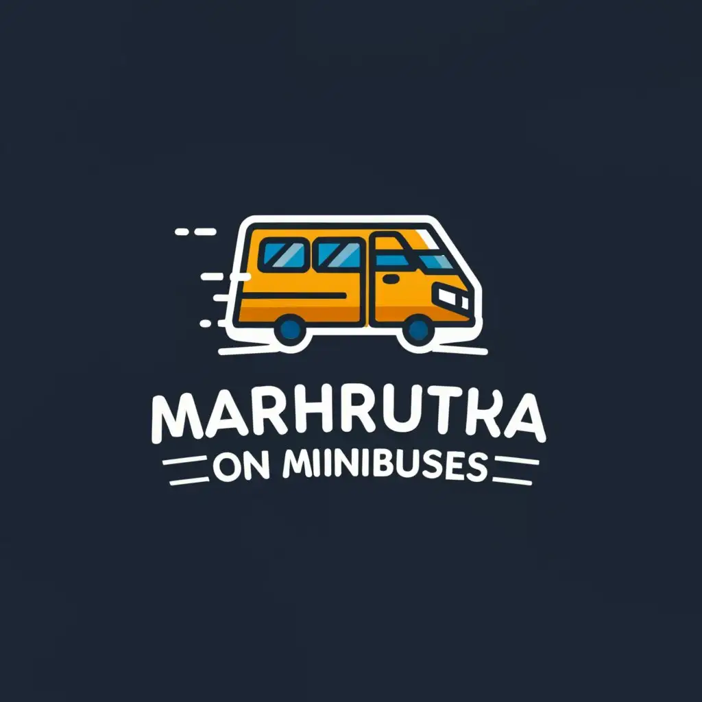 a logo design,with the text "advertising on minibuses", main symbol:marshrutka,Умеренный,be used in Другие industry,clear background