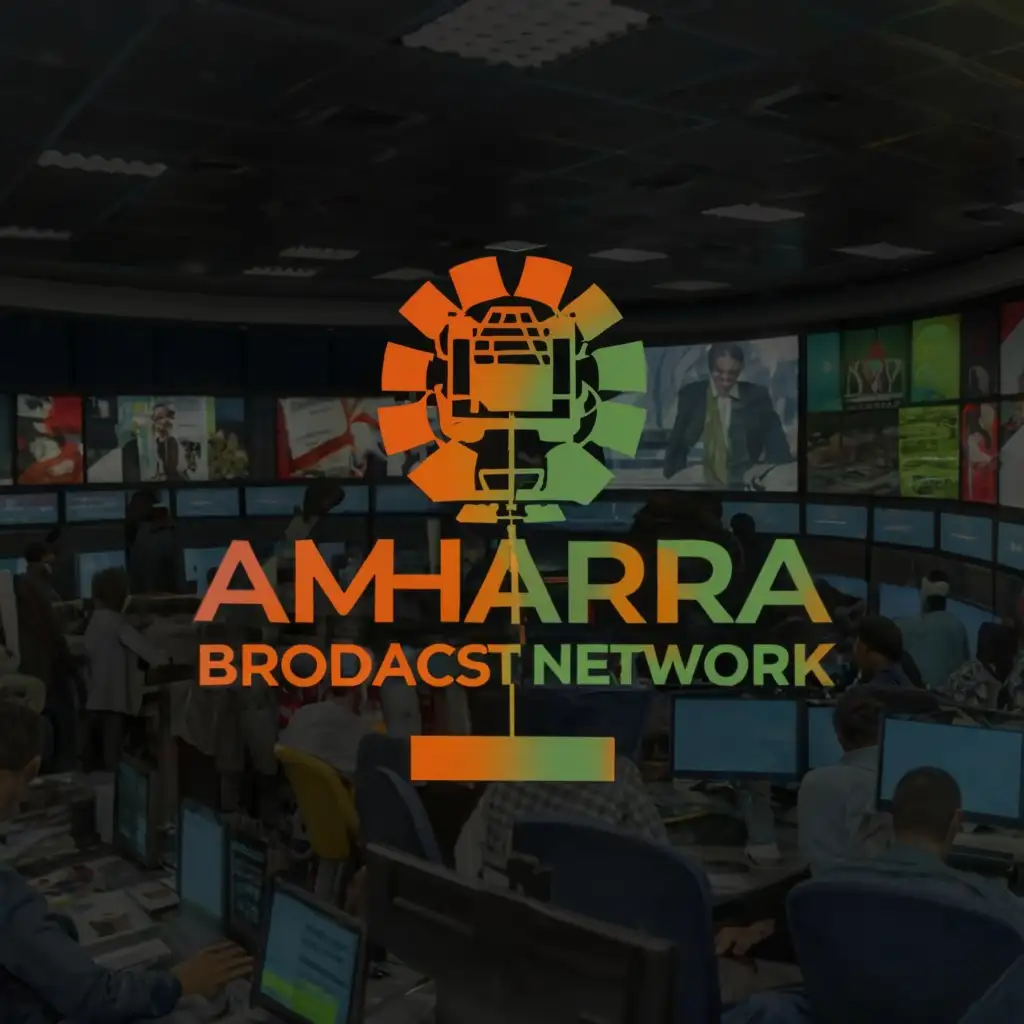 LOGO-Design-For-Amhara-Broadcast-Network-Vibrant-Colors-with-Tower-and-Satellite-Dish-Elements