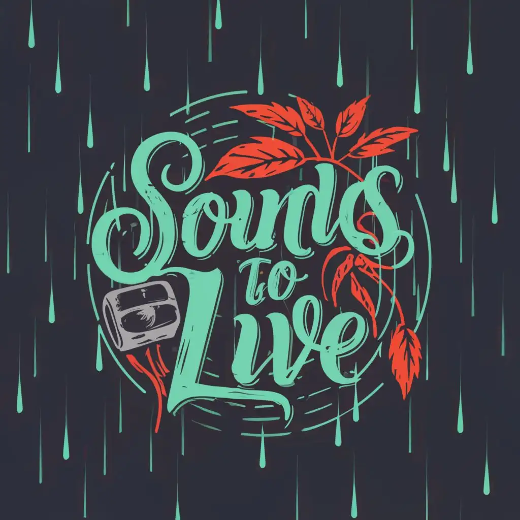 LOGO-Design-For-Sounds-to-Live-Lofi-Relax-Rainy-Hitech-Cyberpunk-Fusion-with-Nature-Vibes