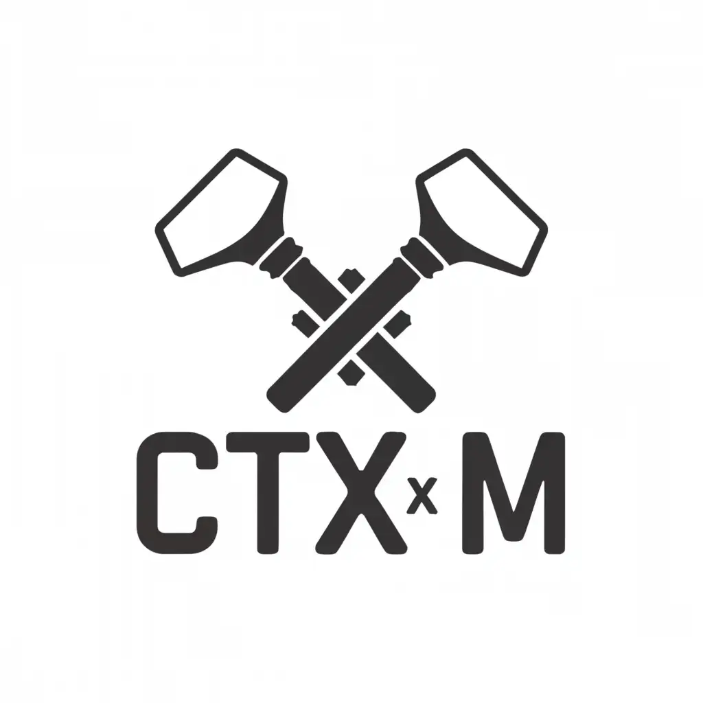 a logo design,with the text "CTXM", main symbol:build and demolition,Moderate,clear background