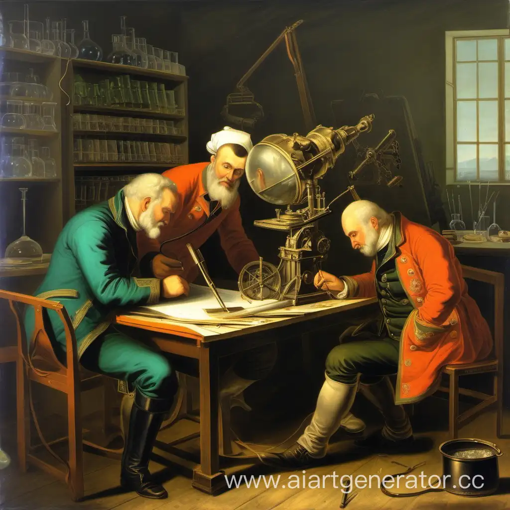 18th-Century-Russian-Empire-Scientists-Working