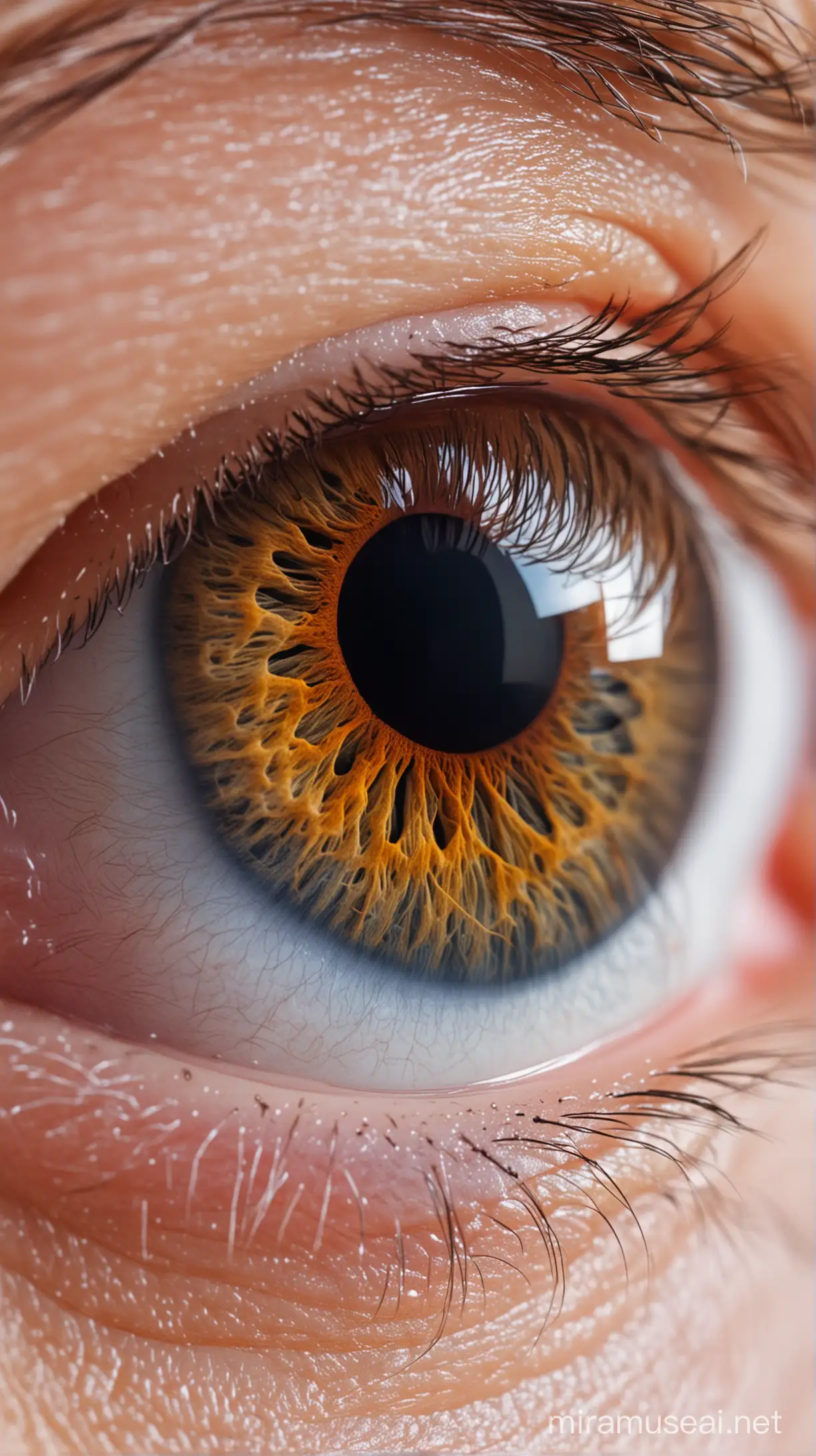 Macro View of Human Eye
