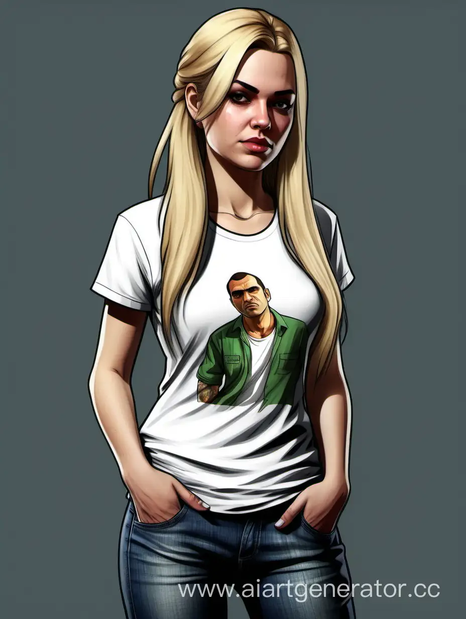Blonde-Girl-in-GTA-5-Style-with-Long-Hair-and-White-TShirt
