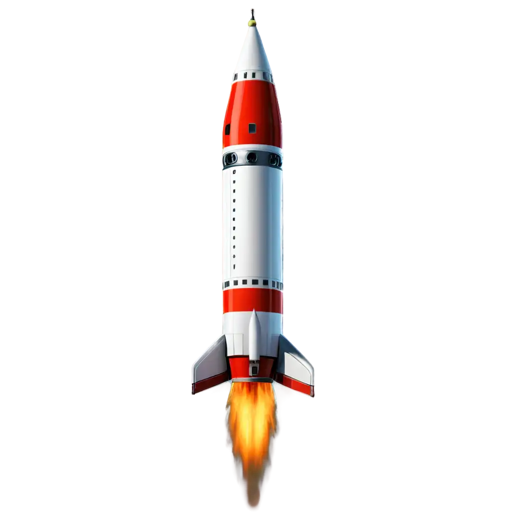 HighQuality-PNG-Illustration-Space-Rocket-for-Flights-to-Mars