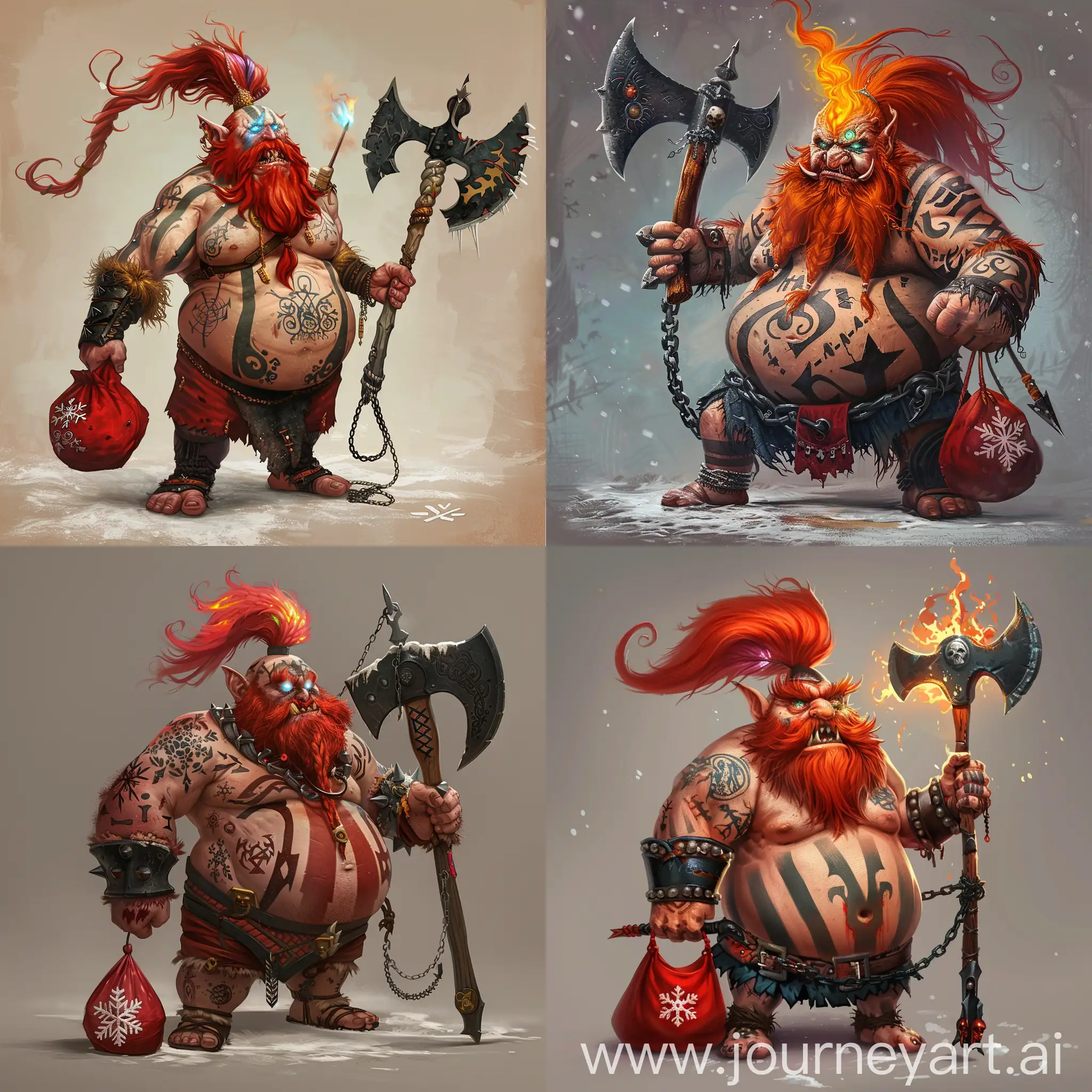 Fierce-Kindness-RedHaired-Barbarian-Dwarf-with-Magic-Bag-and-Axe