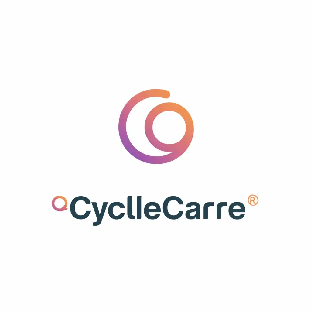 a logo design,with the text "CycleCare", main symbol:period tracker,Moderate,be used in Medical Dental industry,clear background