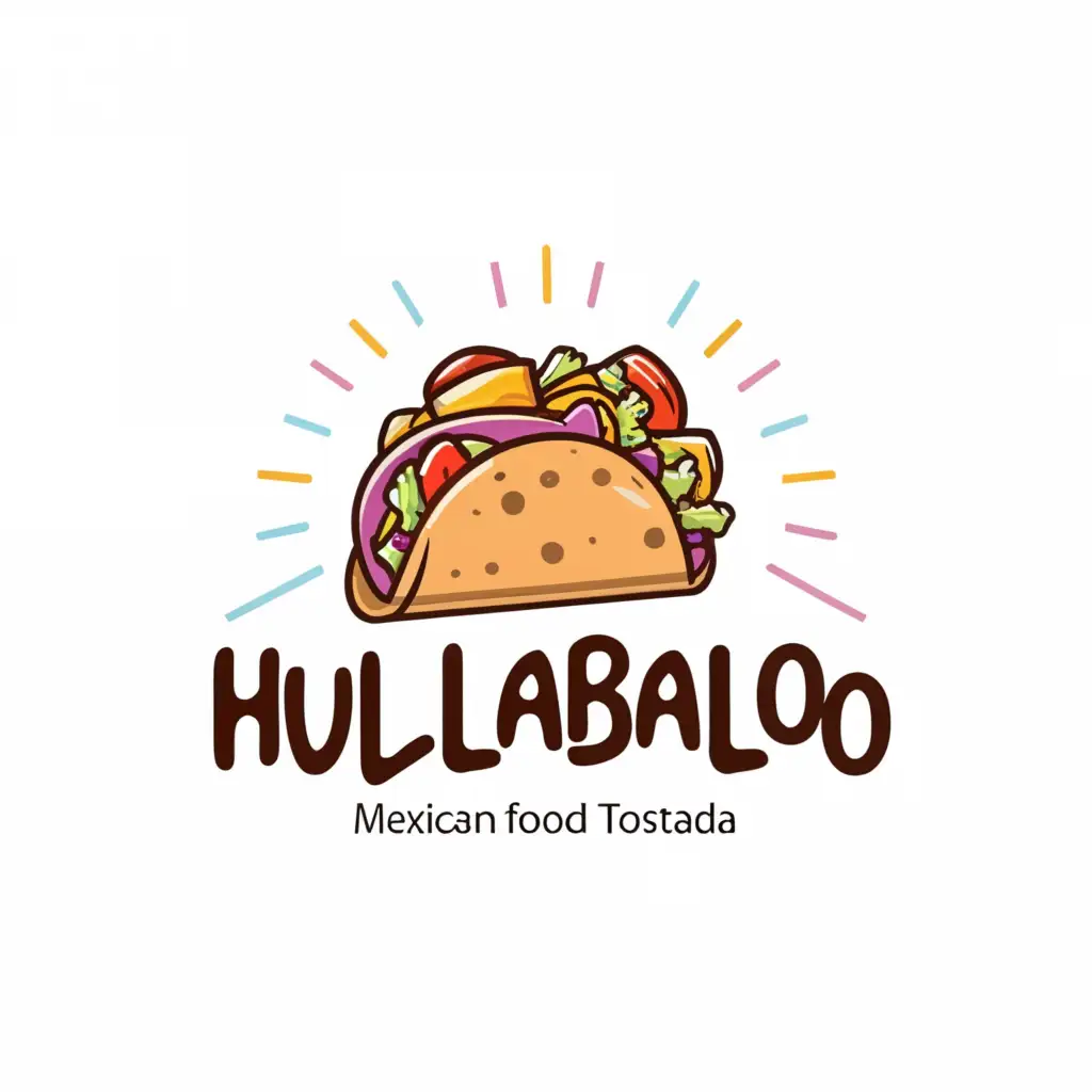 a logo design,with the text "Hullabaloo", main symbol:Mexican finger-food. logos,Moderate,clear background