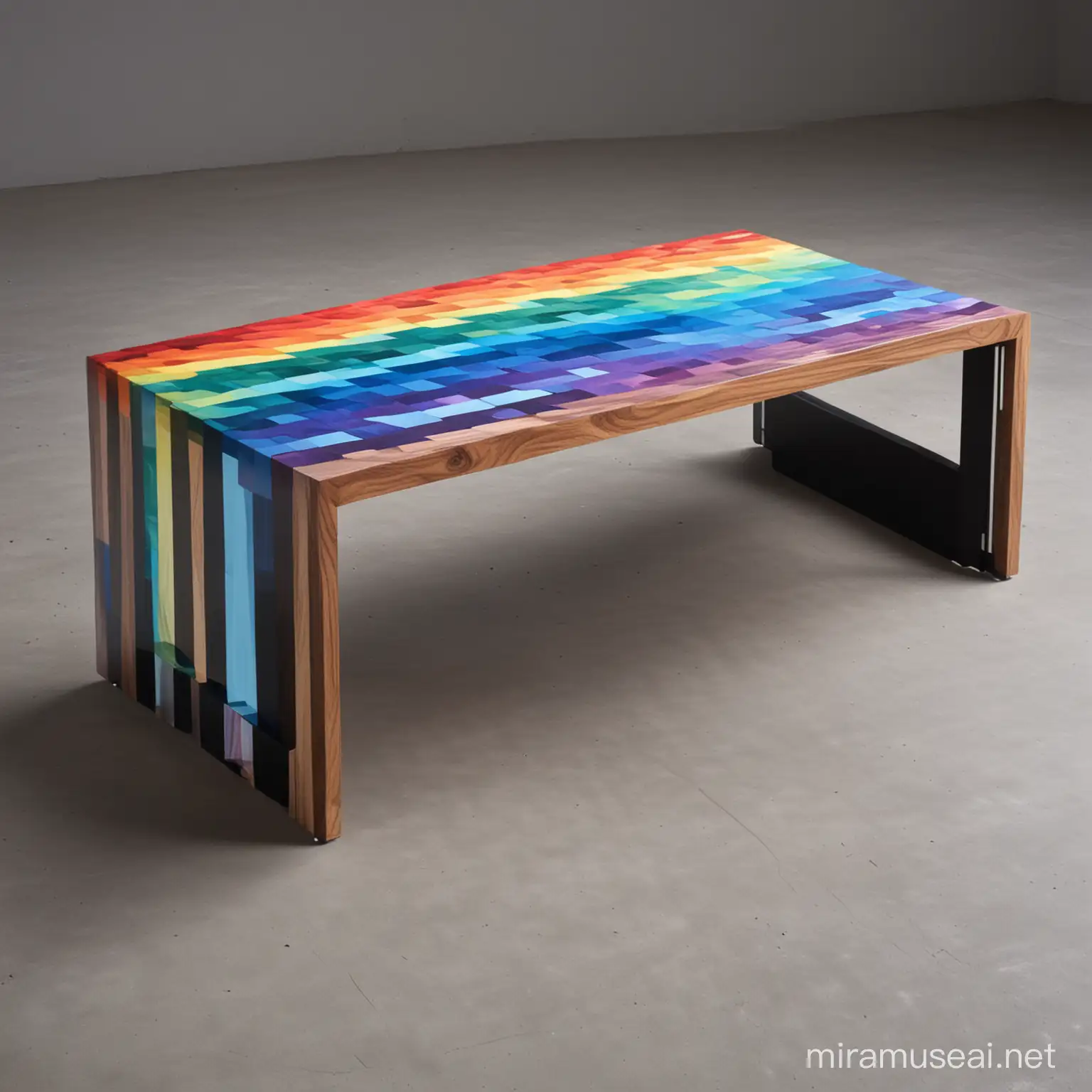 mesa ratona hecha por felipe pantone