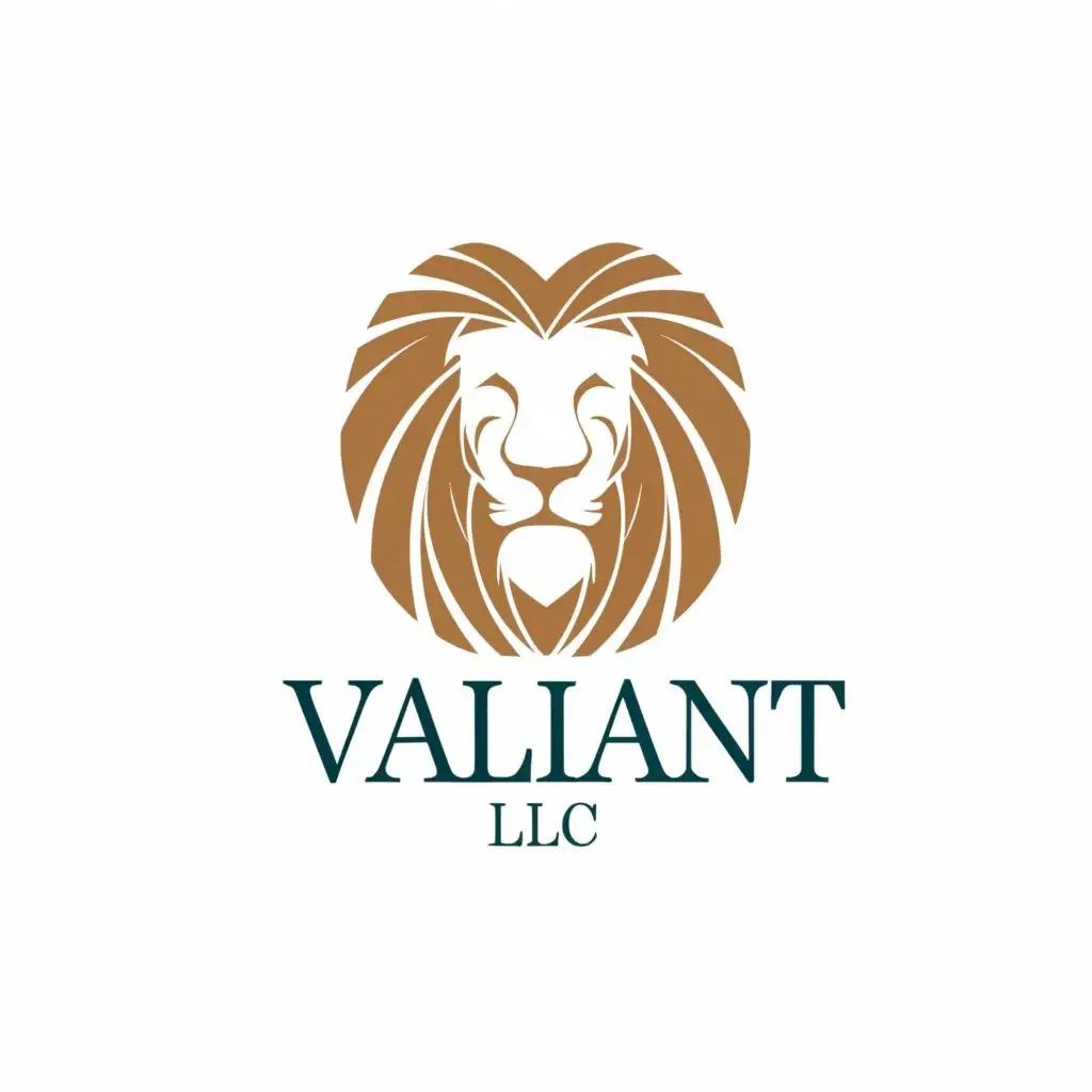 logo, Lion, with the text "Valiant LLC”