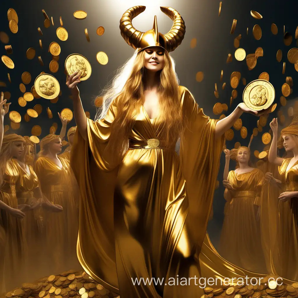 GoldenHaired-Woman-with-Horn-of-Plenty-Overflowing-Golden-Coins