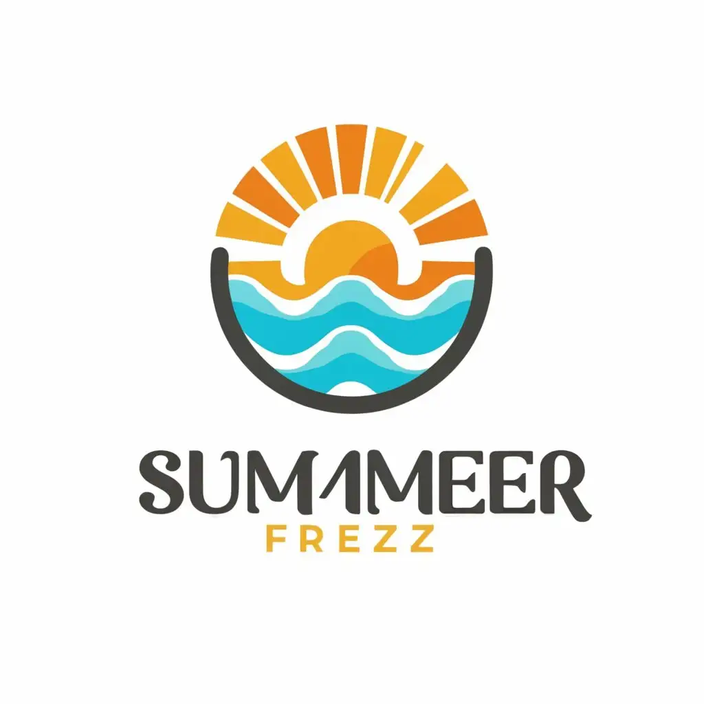 a logo design,with the text "SummerFrezze", main symbol:cooler, summer,Minimalistic,be used in Retail industry,clear background