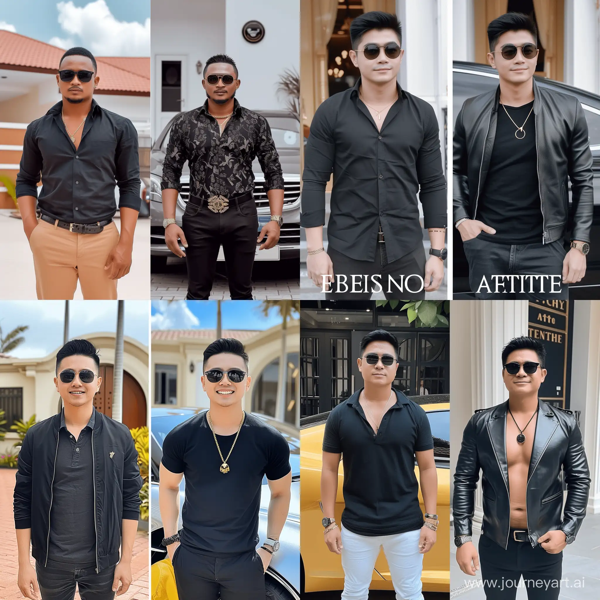 Before and after the success of an Instagram blogger who wears ordinary clothes before success and expensive clothes after success
Before success, he does not have a car, but after success, he has a luxury car