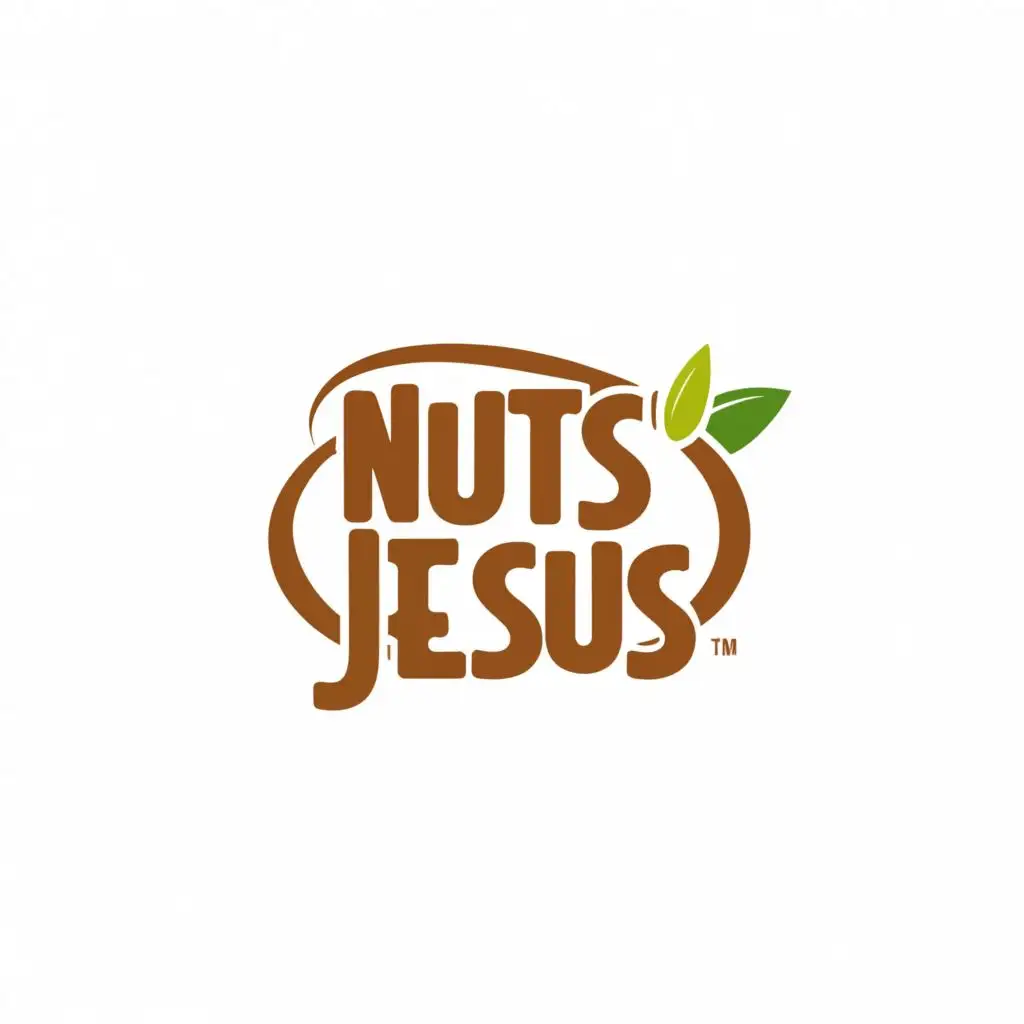 Create a business logo for company selling a variety of nuts.  The company's name is, "Nuts for Jesus!" 