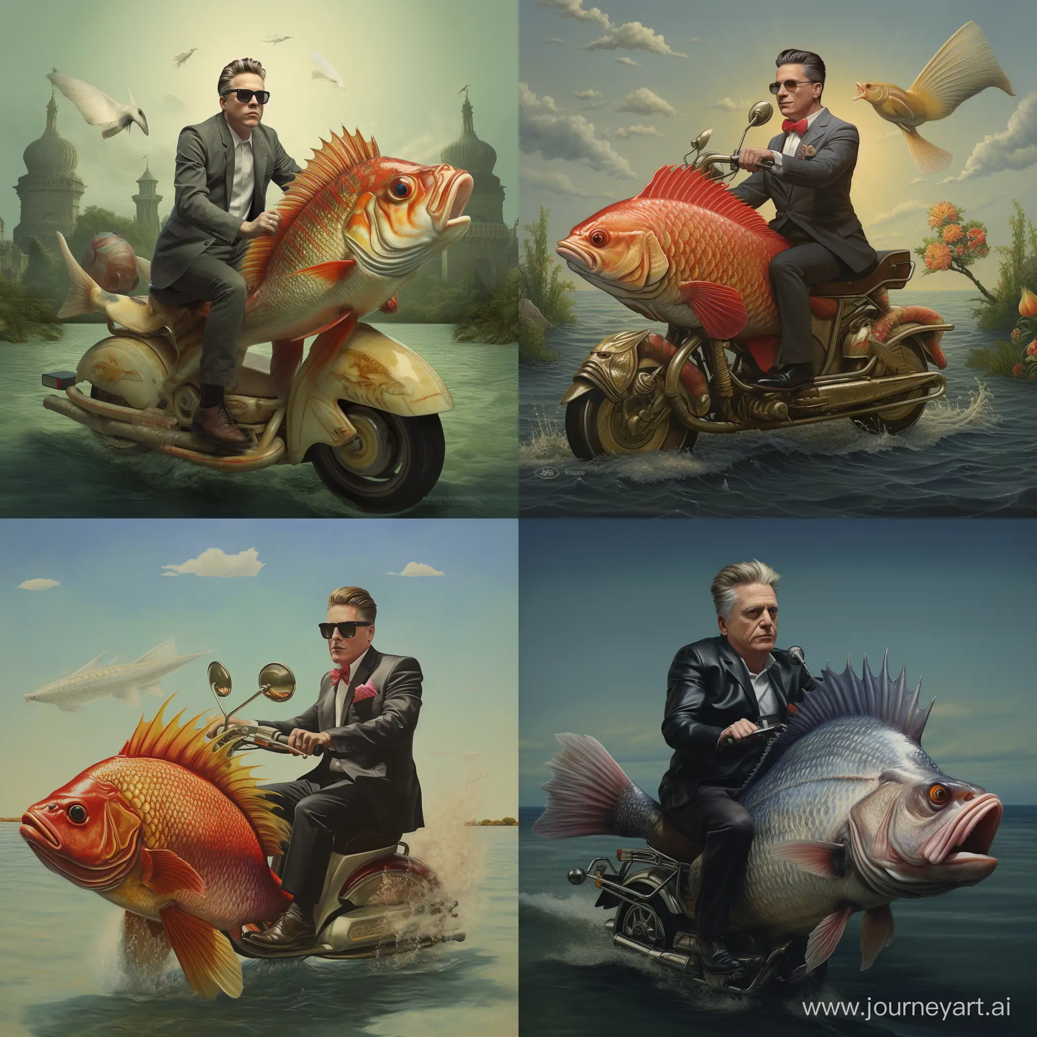 H-P-Baxxter-Riding-a-Scooter-with-a-Gigantic-Fish