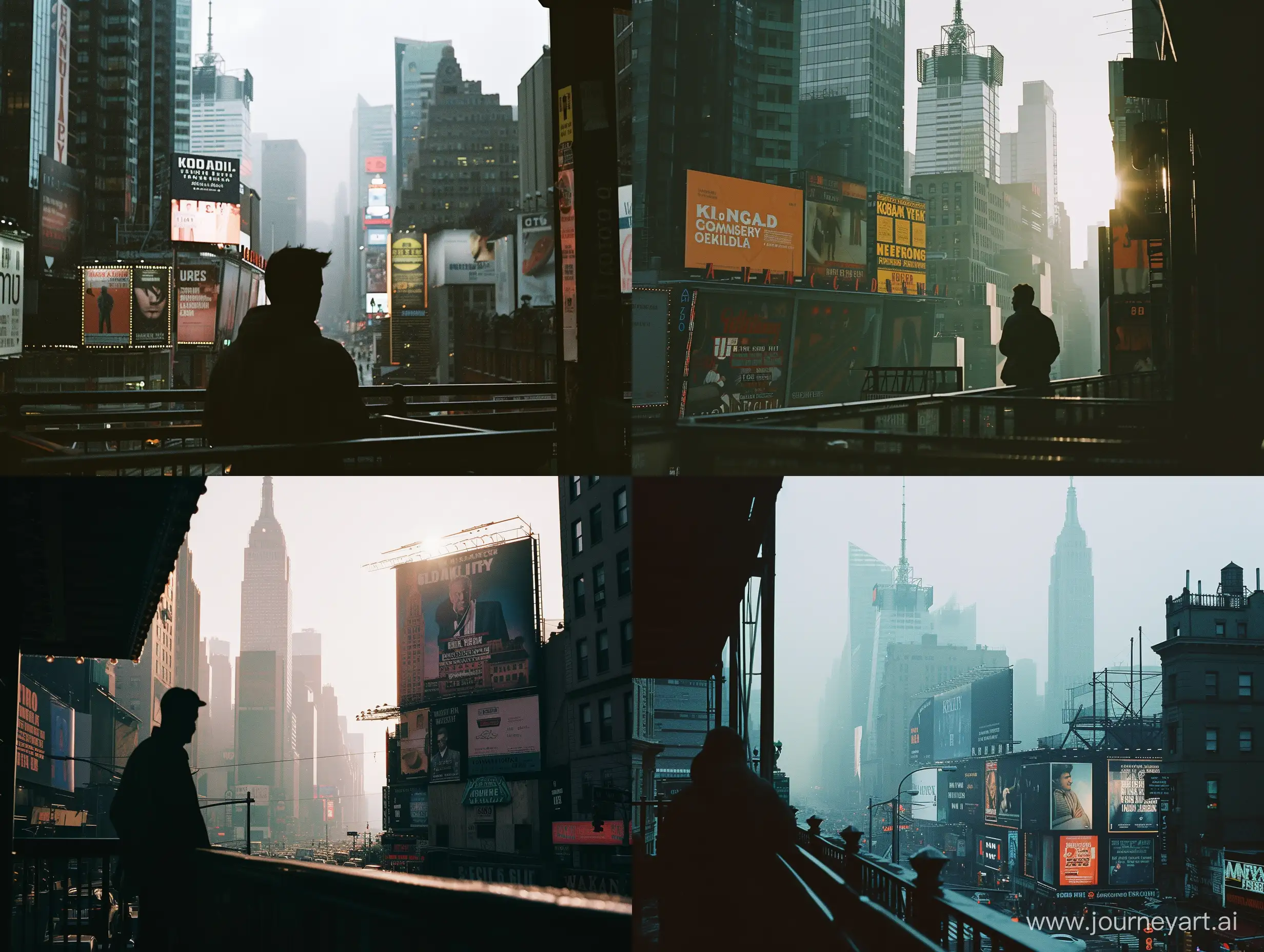 Urban-Landscape-Vibrant-New-York-City-Skyline-Captured-on-Kodak-Gold-200-Film