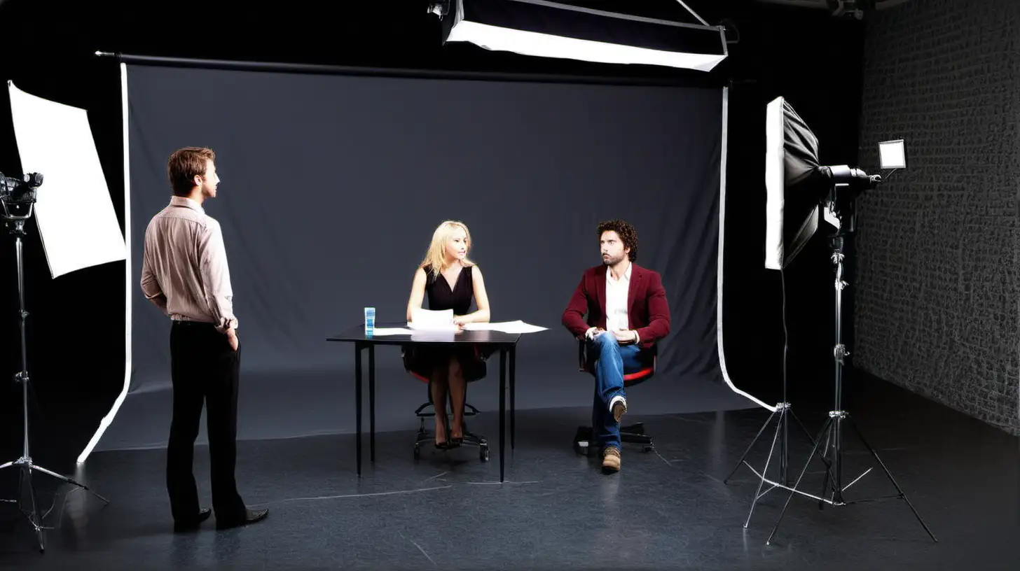 Casting Call BehindtheScenes Interview with Actors in a Studio Setting