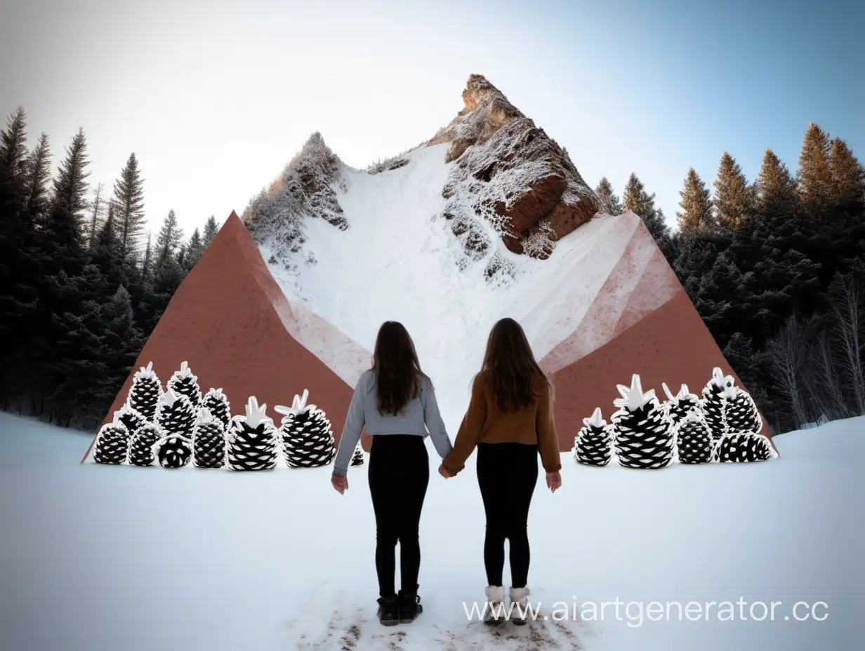 Adventurous-Girls-Embrace-Before-Majestic-Pinecone-Mountain